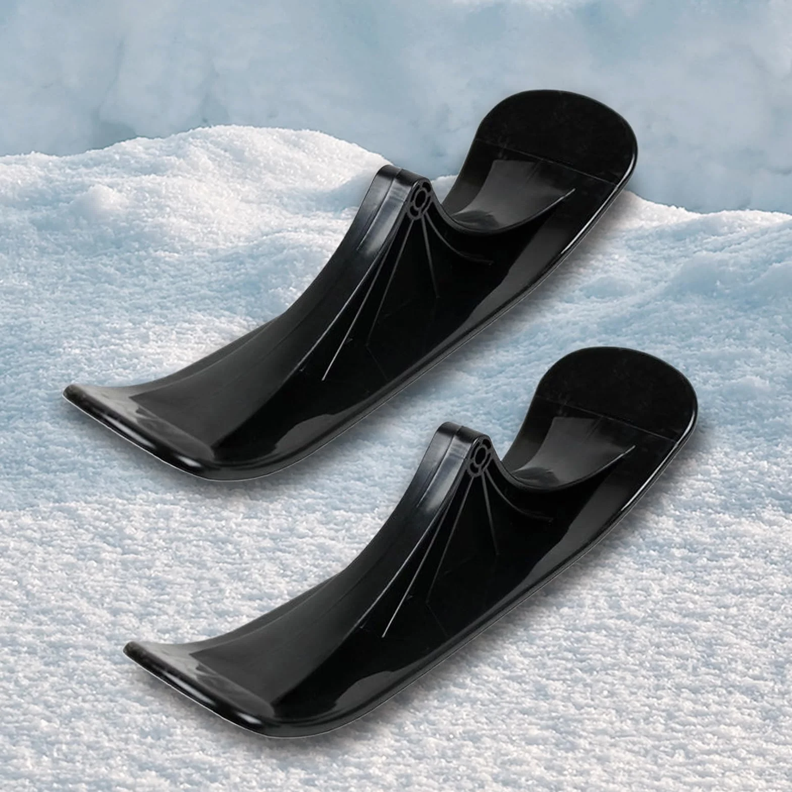 Kit de Conversión de Patinete de Nieve 1 Par Trineo Deportivo Invierno Esquí para Césped Carretera