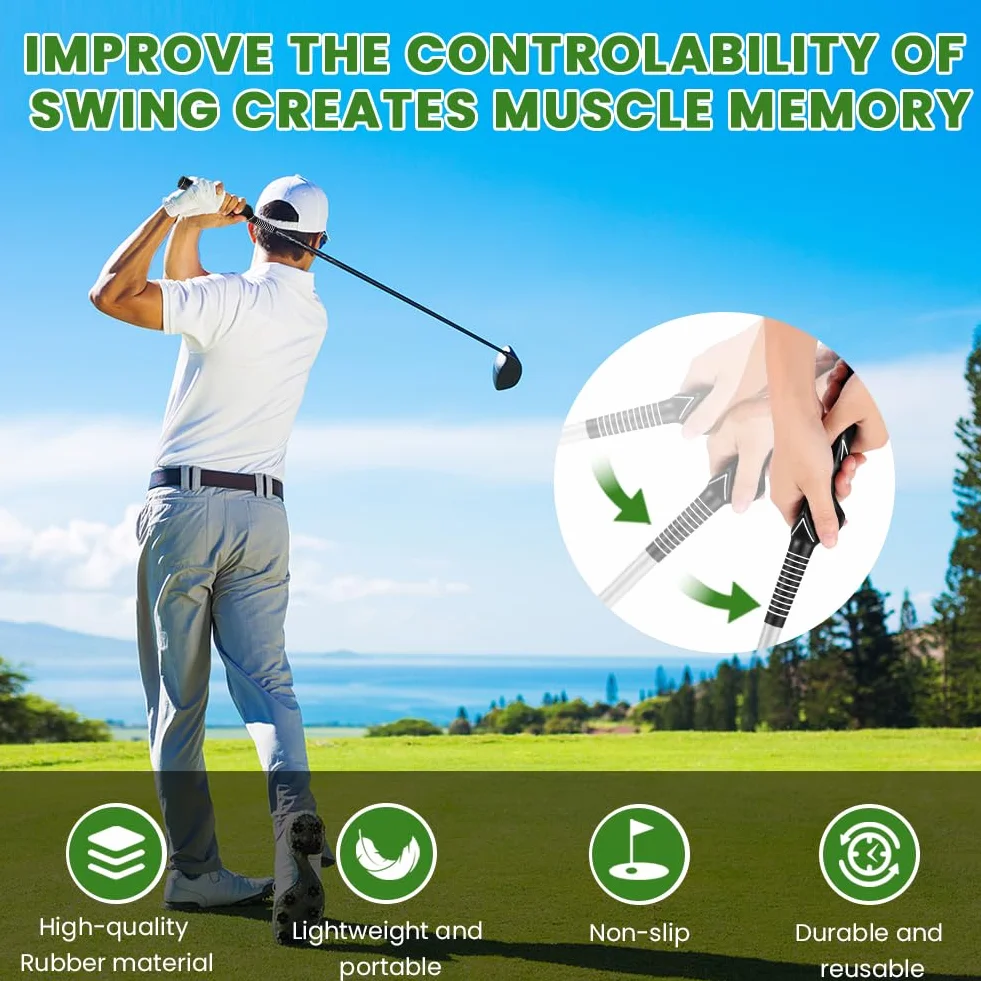 flintronic Entrenador De Agarre de Golf, Empuñadura Antideslizante Accesorios Corrección Principiante