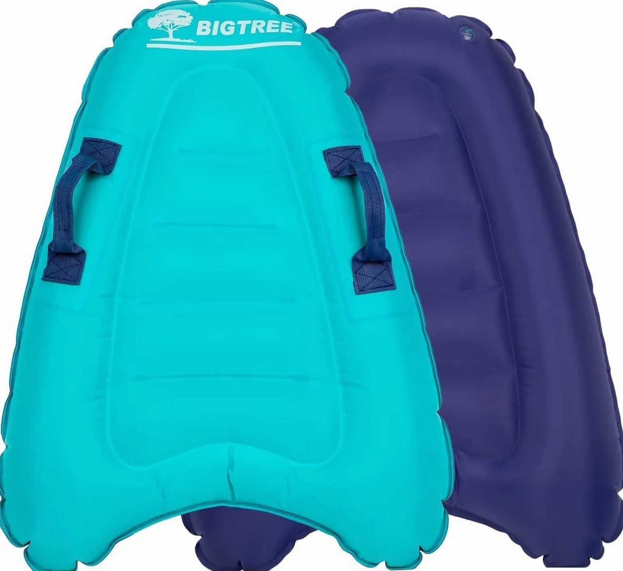 BIGTREE Tabla de surf inflable portátil ligera con asas para nadar