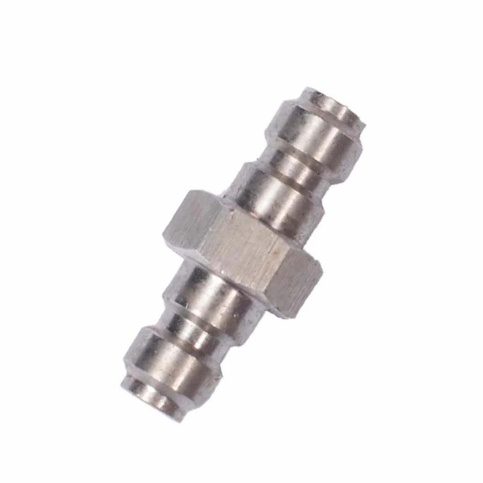 TUXING Adaptador de acoplamiento doble macho de desconexión rápida 8 mm acero inoxidable
