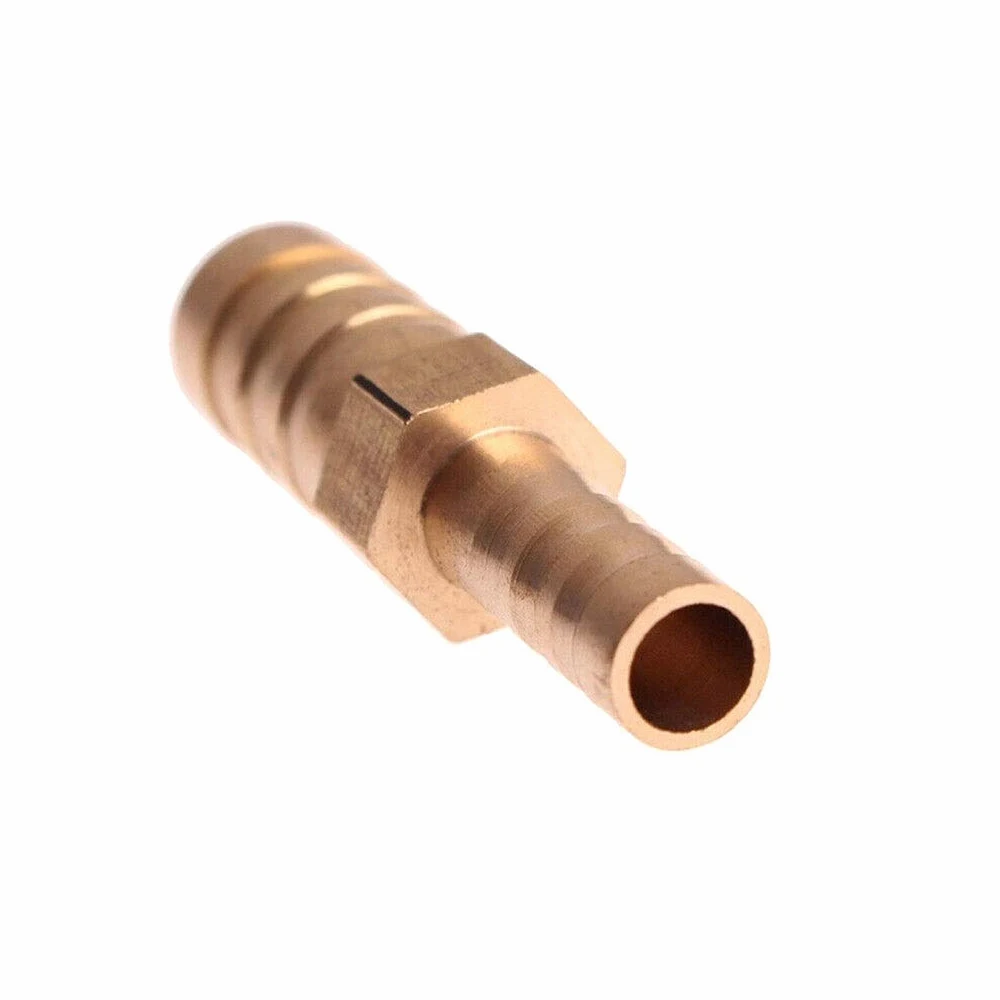 Conector de toque de manguera, Conexión de agua, púa de manguera recta reductora de 2 vías de latón, adaptador de conector de acoplador de cobre reductor de instalación de tubería de púas, f