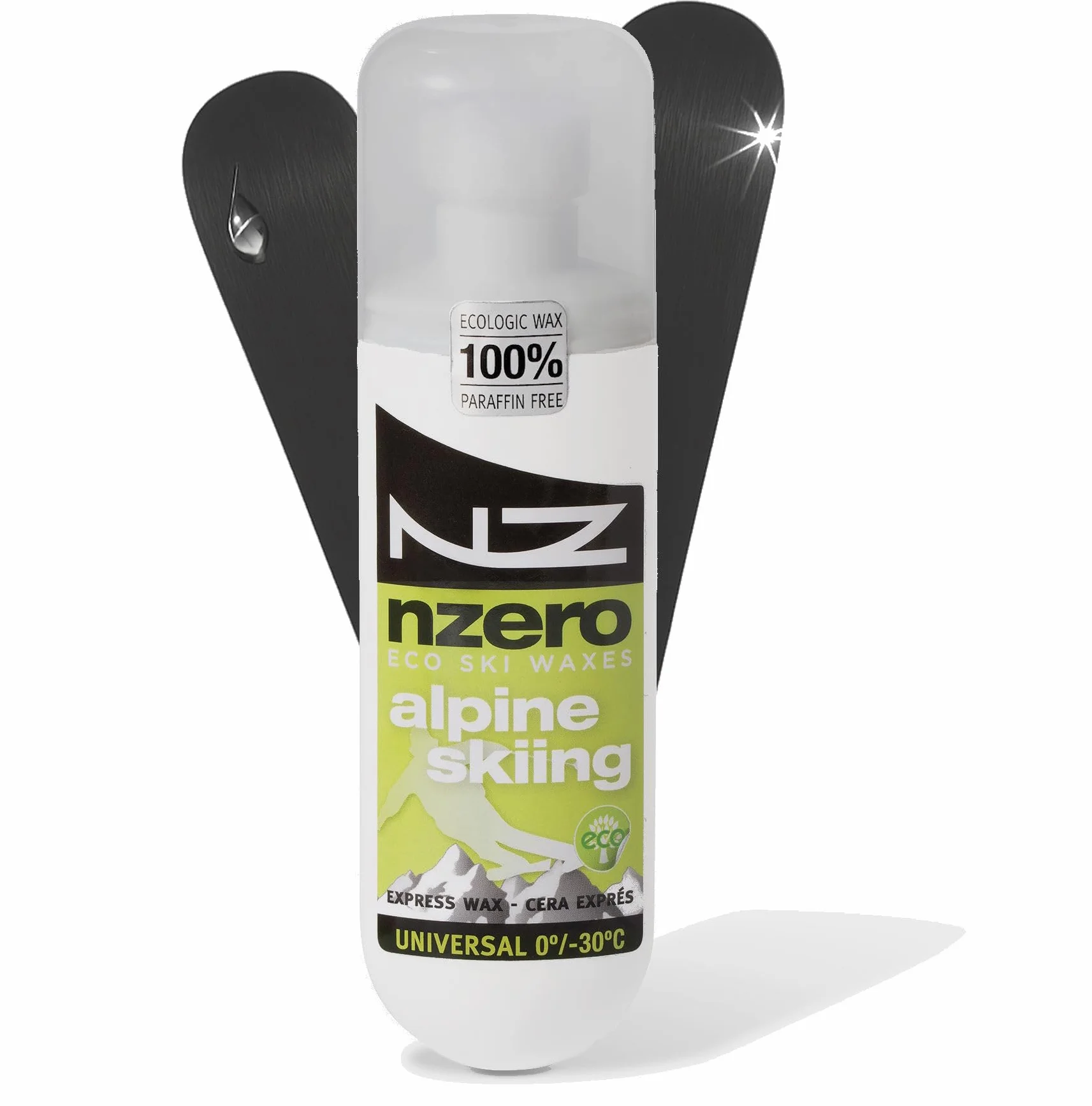 Cera Orgánica NZEROWAX para Ski y Snow 100 ml Aplicador Universal