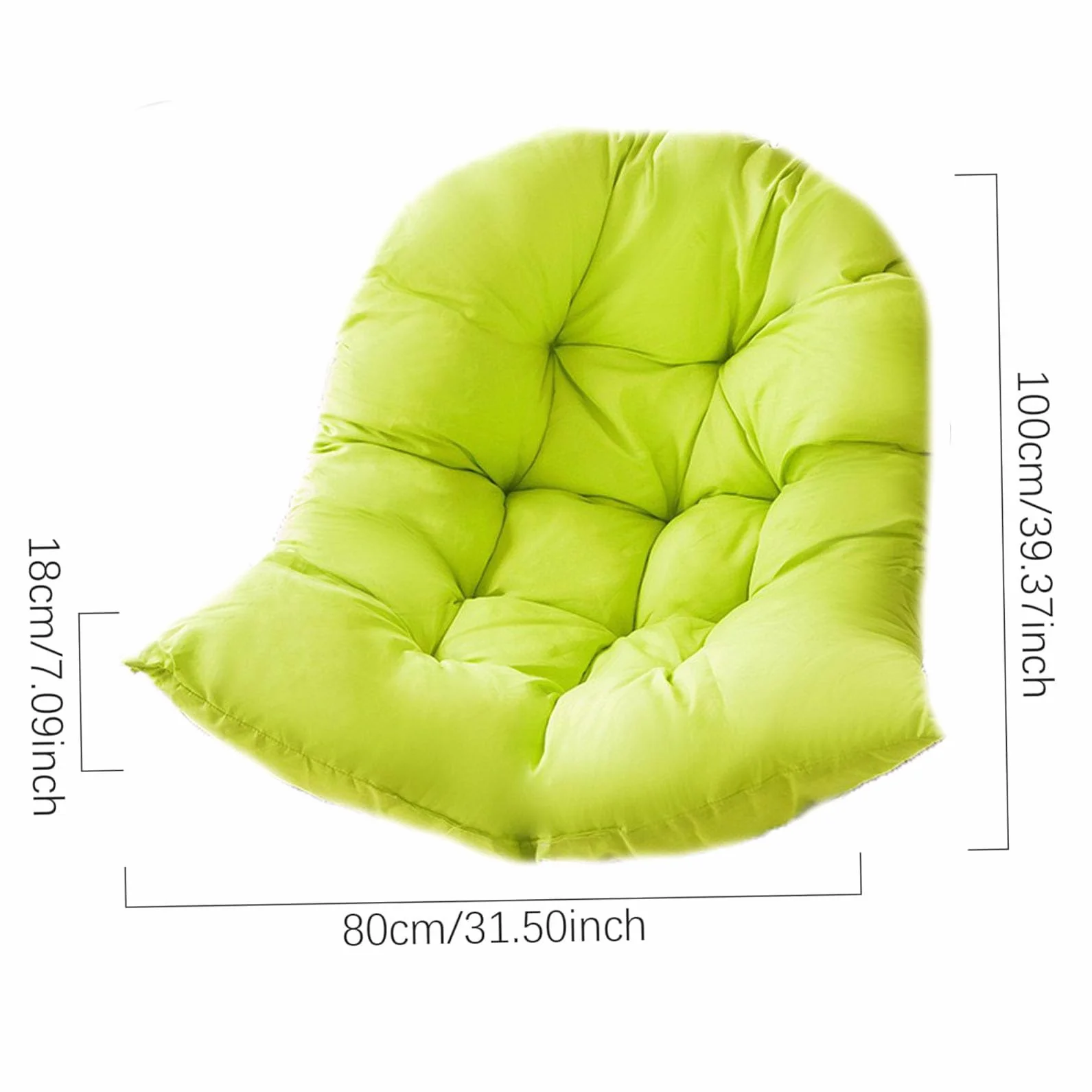 Cojín Silla Colgante Huevo, Silla De Huevo Colgante Silla De Columpio Cojín Grueso Nido, Hamaca Colgante Cojín Patio Jardín Columpio Balancín De Ratán,J