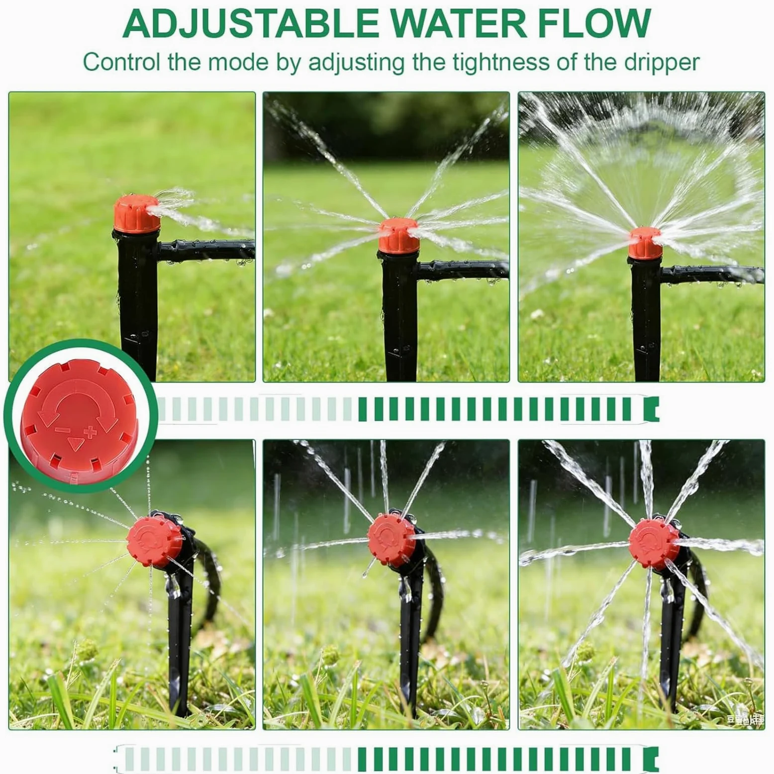 Sistema de Riego Jardín 315 PCS Sistema de Riego Por Goteo con 60 m + 15 m Tubos, Kit Riego Automatico Macetas para Jardín, Plantas, Invernadero, Macetas de Balcón