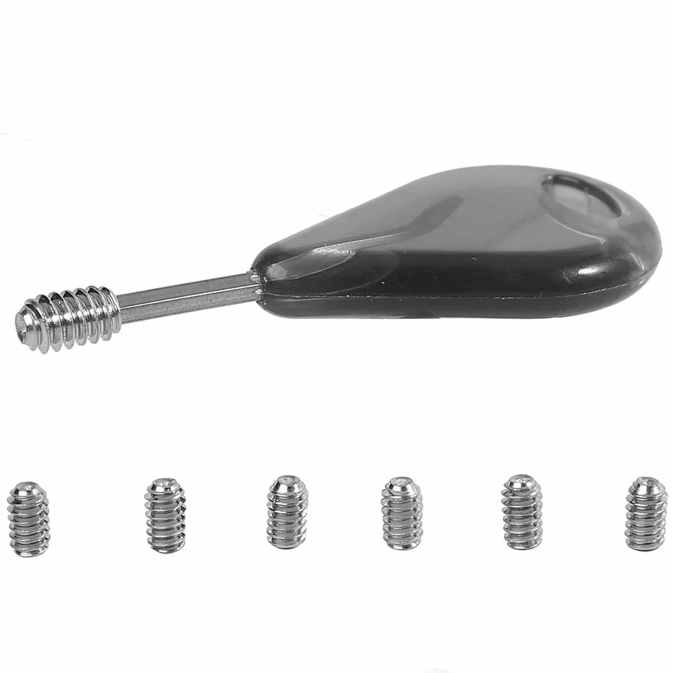 Tbest Llave de Aleta para Tabla de Surf, Reemplazo de Quilla con 6 Tornillos Grub de 5cm