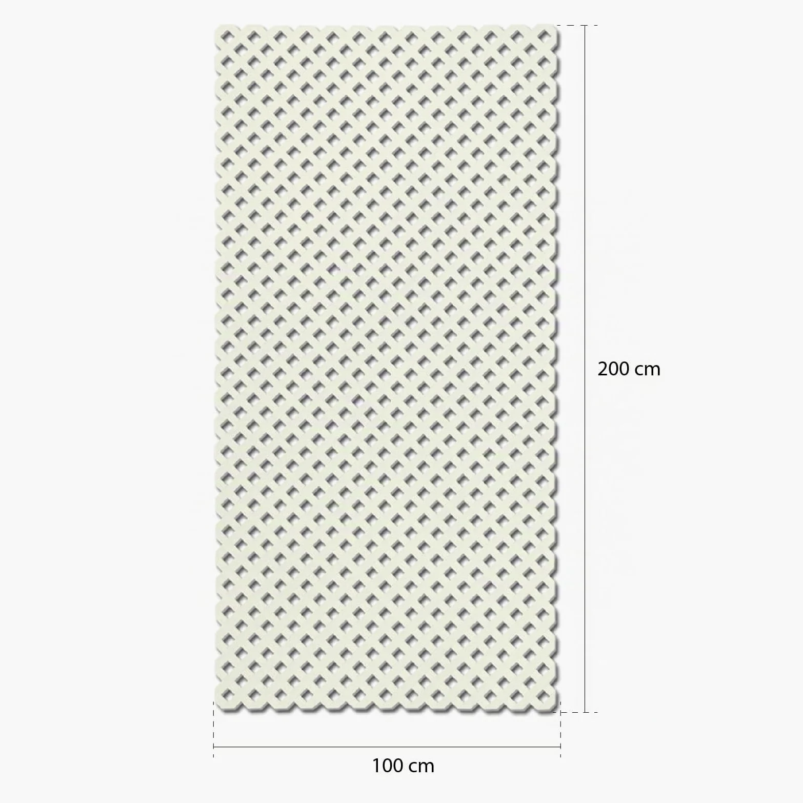 NORTENE Panel Decorativo Pp Privat Blanco Polipropileno Decorativa 1X2M 25mm