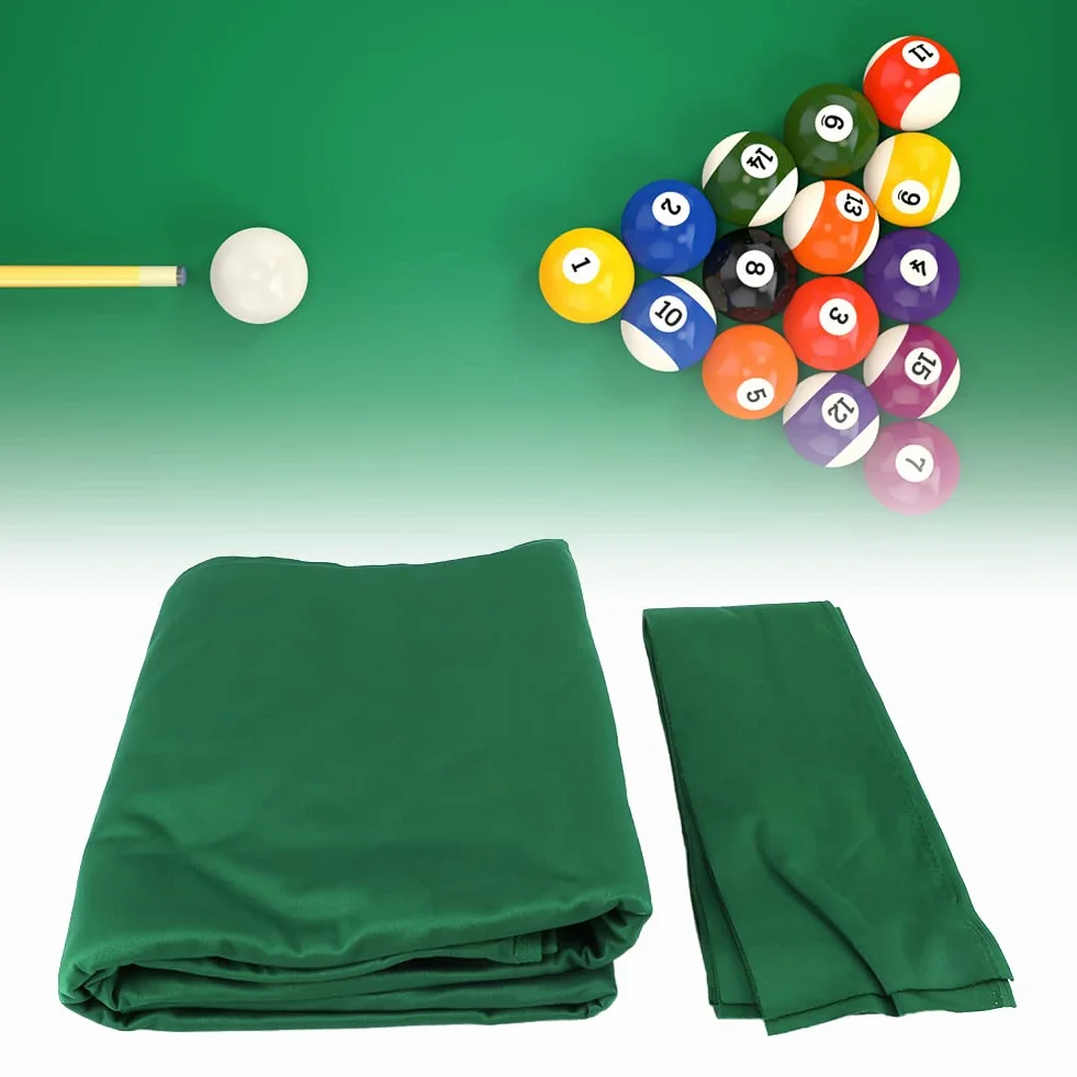 Tapete de nailon para mesa de billar profesional con 6 protectores laterales