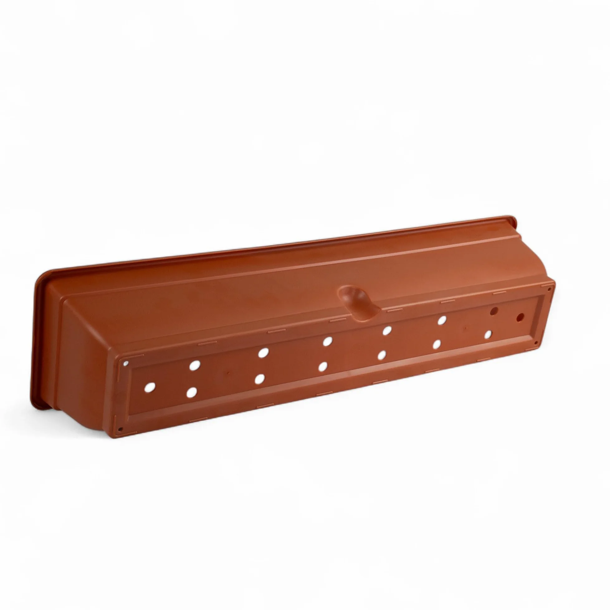 Pincho Macetero Rectangular Exterior - Jardinera Balcon, Macetas Rectangulares Plastico, Macetero Rectangular Marron, Macetas Exterior Grandes Resistente - 80x20x16cm Plastico (2)