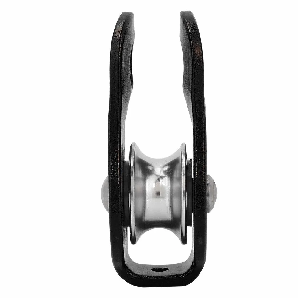 MAGT Polea De Escalada 26kN Aluminio Equipo Escalada Negro Transporte Acarreo