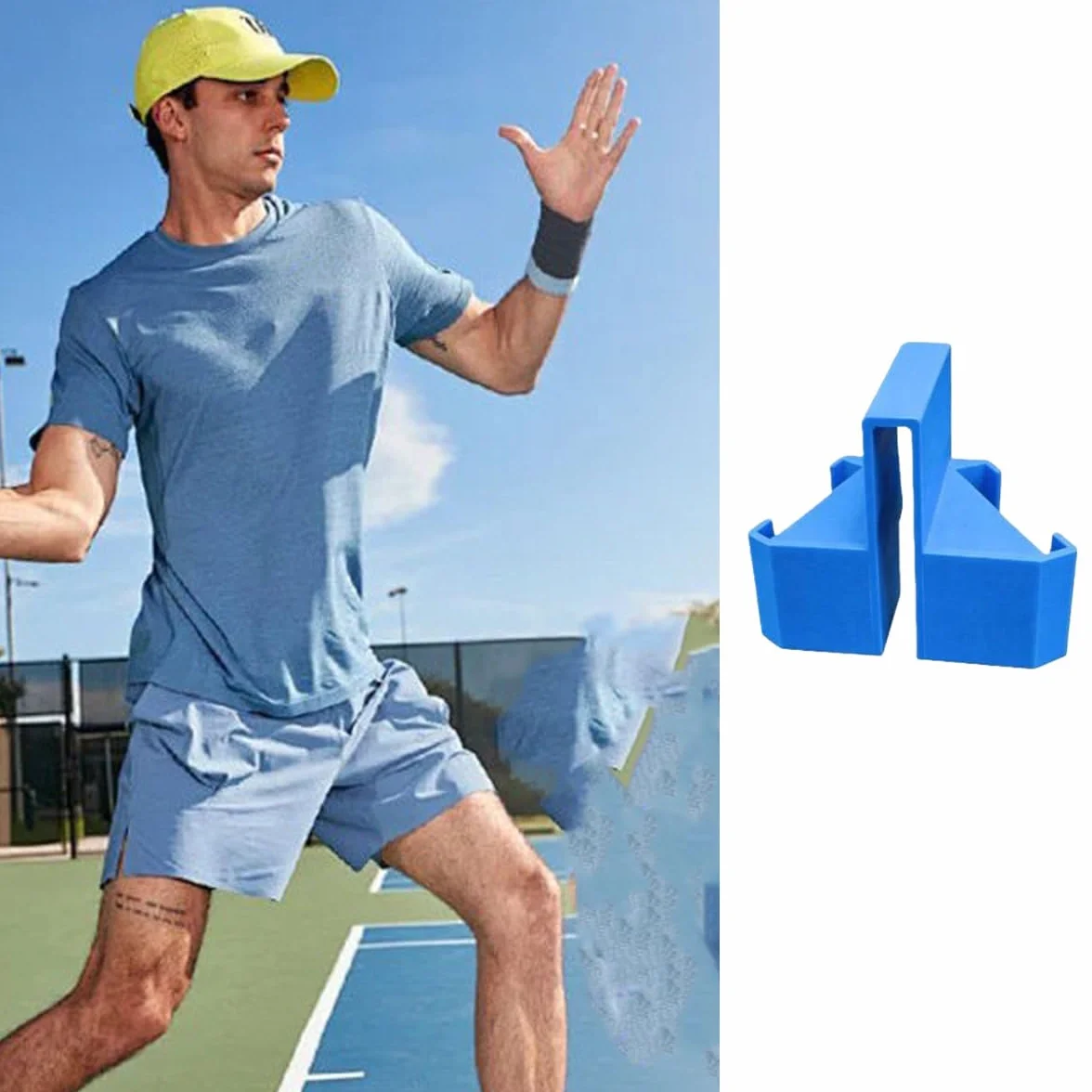 Soporte de cámara de tenis para valla, soporte de teléfono, clip para red, accesorios de tenis