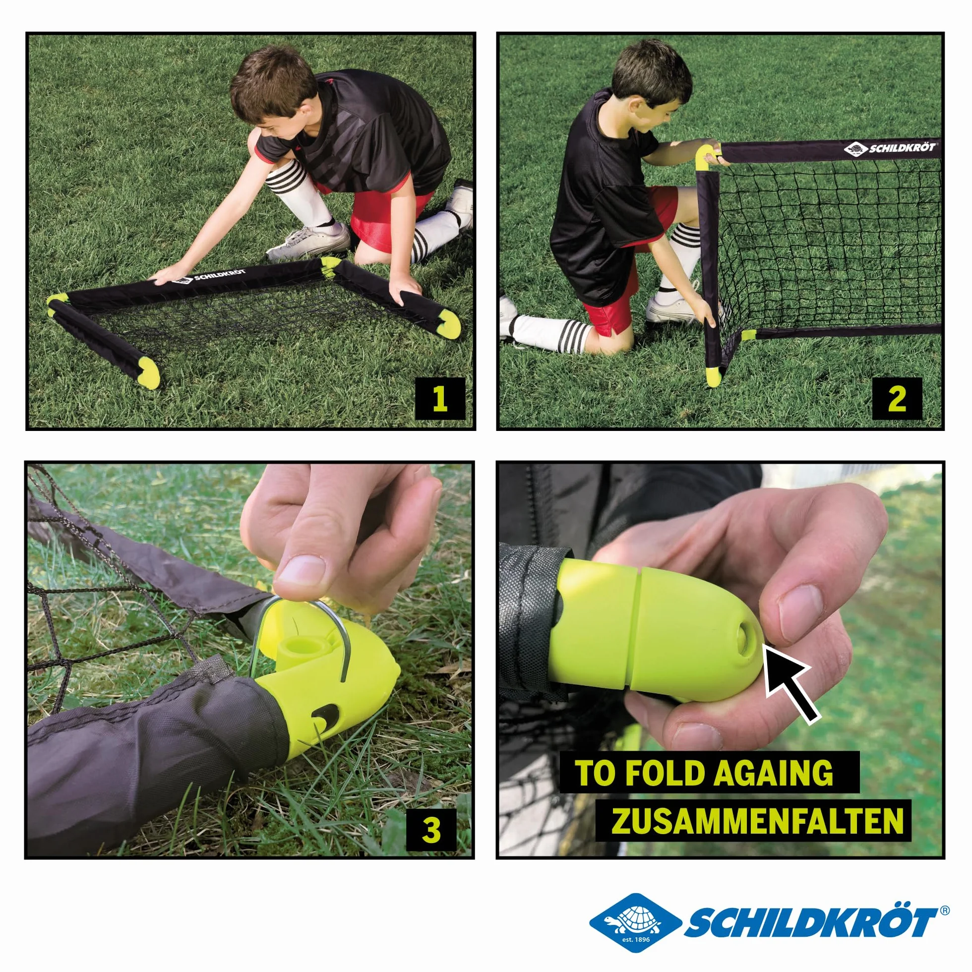 SCHILDKRÖT Folding Soccer Goal bramka piłkarska składana 1 sztuka