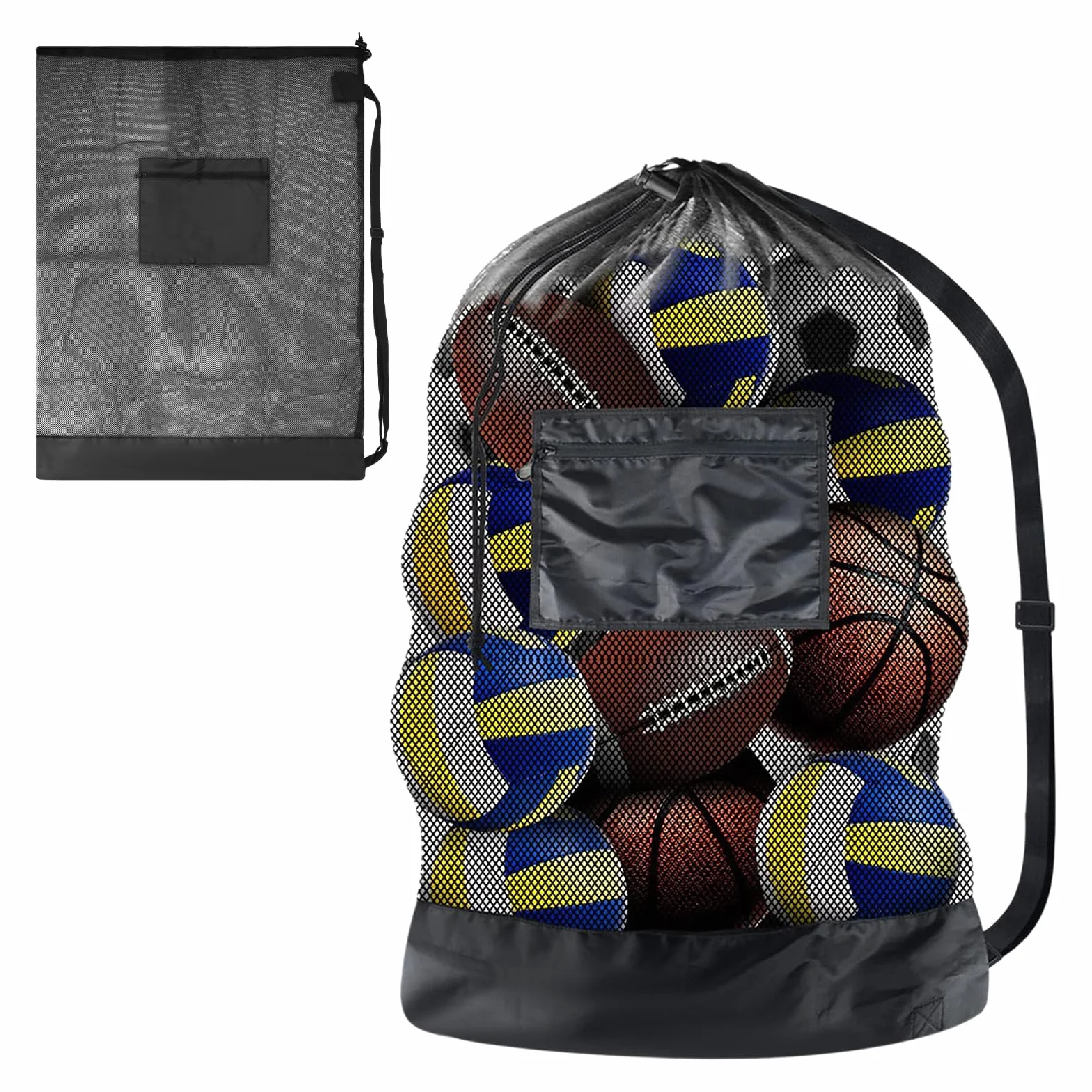 Bolsa Grande para Balones Impermeable con Cordón para Entrenamiento de Fútbol