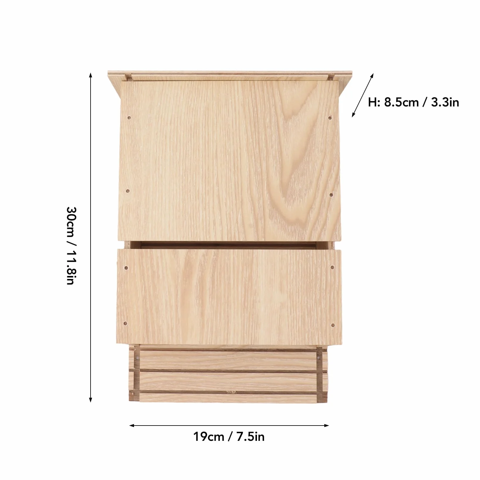 JUOPZKENN Casa para Murciélagos para Exteriores, Cámaras Grandes, Kit de Caja para Murciélagos para Exteriores Y árboles, Perfectamente Diseñado para Atraer Murciélagos, Fácil para que los Murciélagos