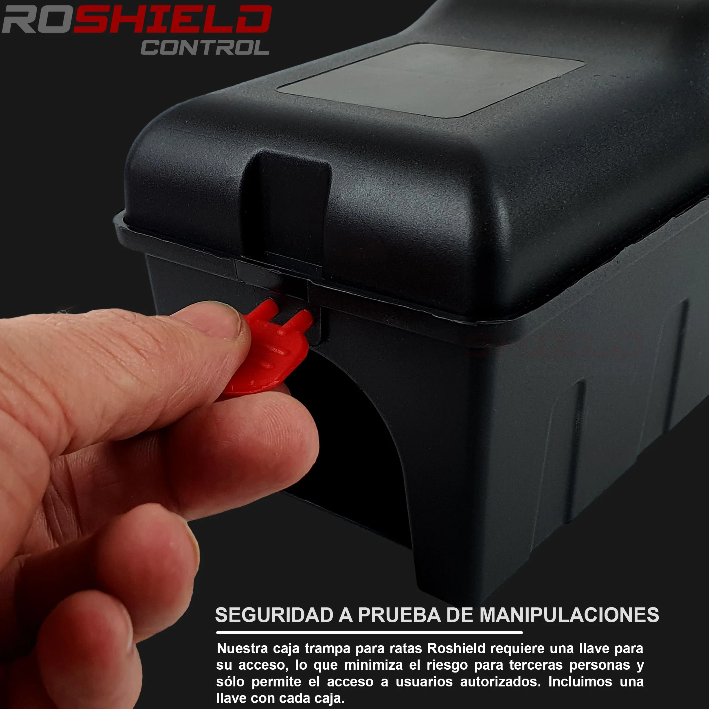 ROSHIELD 2X Trampa para Ratas Caja Matadora - Caja de Seguridad Fácil de Colocar para Hogar, Cobertizo y Garaje Control y Tratamiento (Calidad Profesional, Paquete de 2)