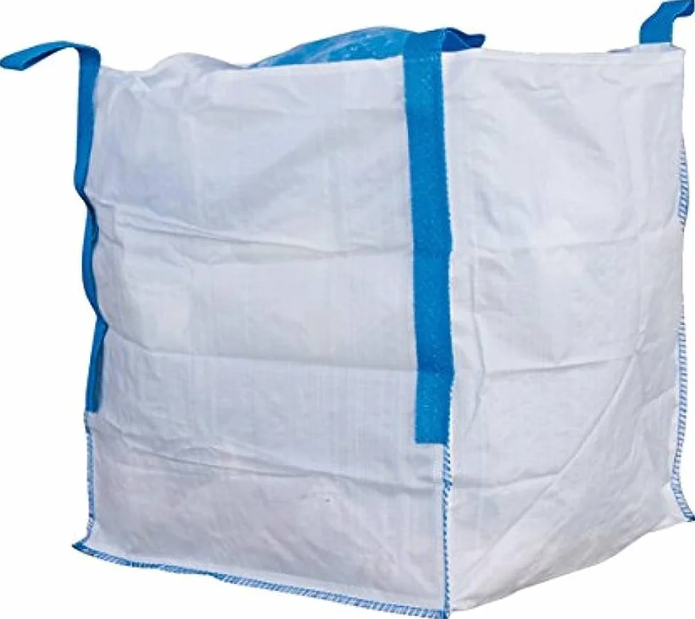 Saco Big Bag, Saco Big Bag Rafia para Obra y Jardinería, Bolsa de Escombro, Reforzada y Resistente, 4 asas, Carga Máxima de 1000kg, Extra Grande 90x90x90cm