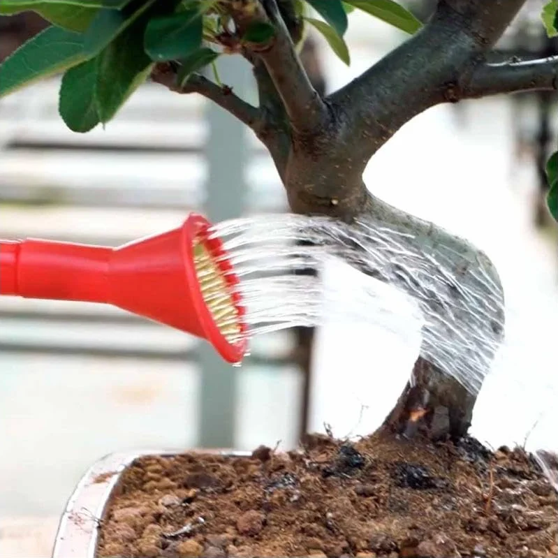 Planeta HUERTO Regadera para Bonsái Roja 0,9L – Diseño Compacto para Riego Preciso, Ideal para Bonsáis y Plantas Pequeñas