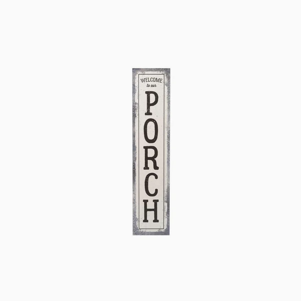 Ganz CB173671 - Cartel de pie con caballete (124,5 cm de altura, metal (Welcome to Our Porch)