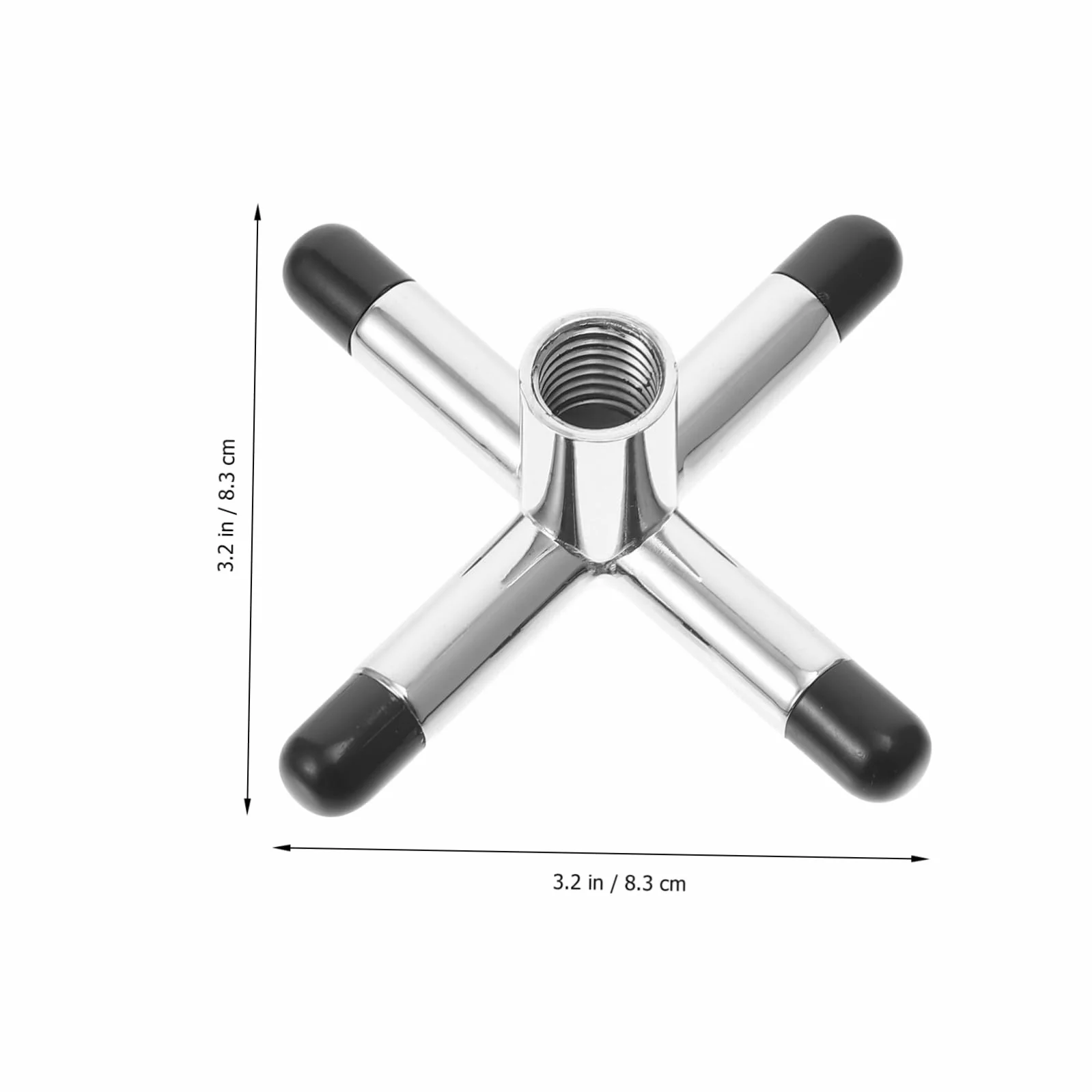 Soporte para Tacos de Billar en Forma de X de Metal Plata KOMBIUDA