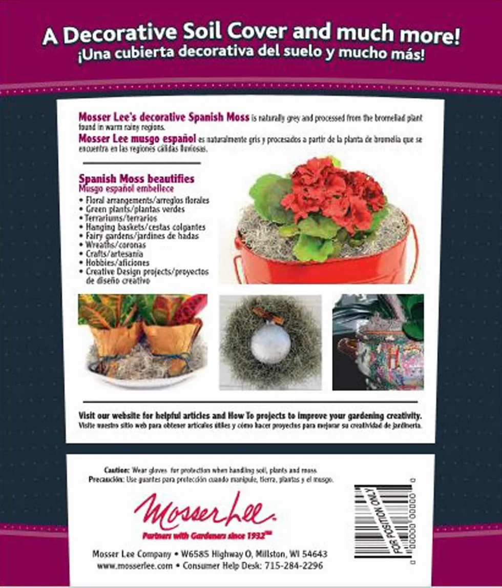 Mosser Lee ML0560 - Musgo español, 250 CU. In.