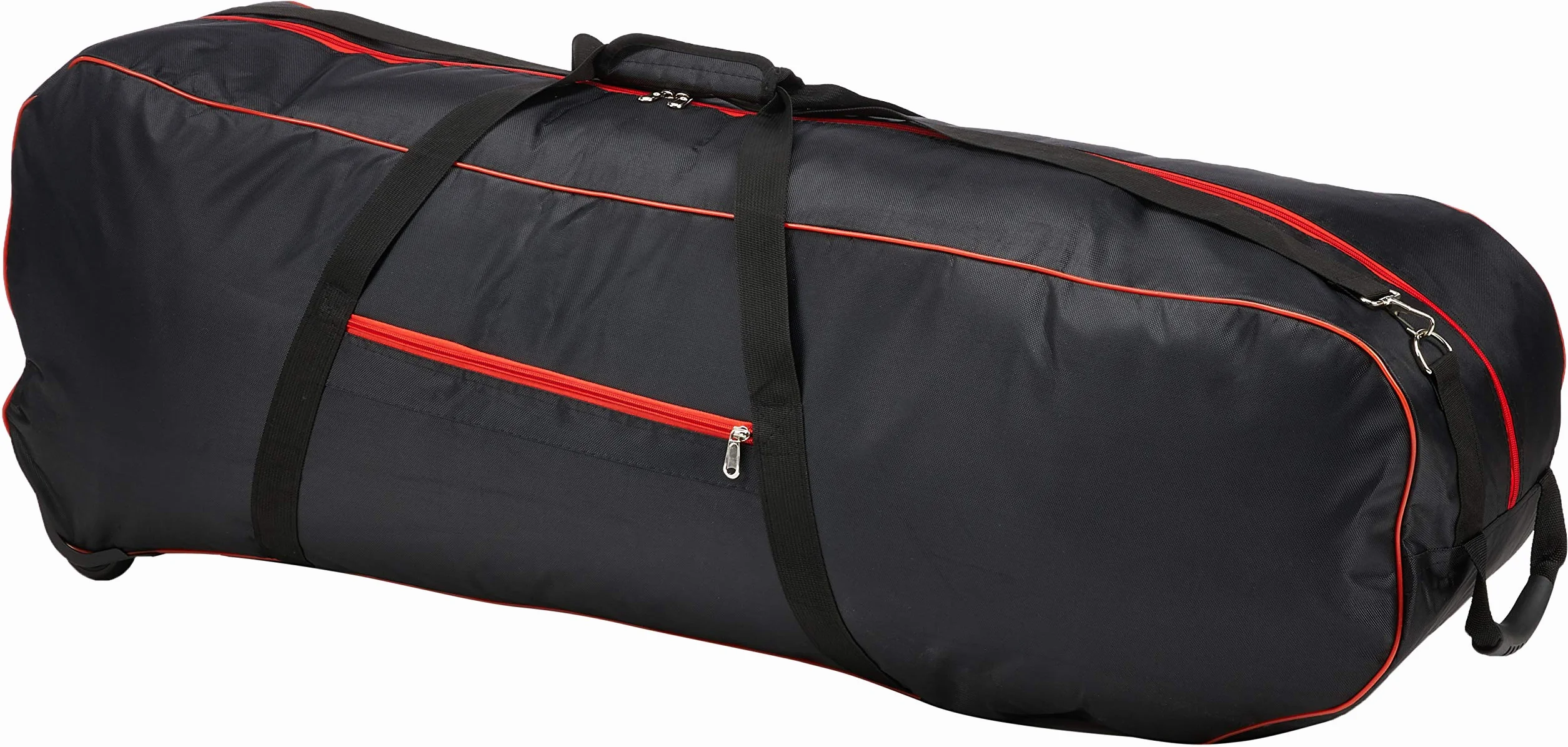 Whinck Bolsa de Transporte con Ruedas Maleta Negro 2 Compartimentos