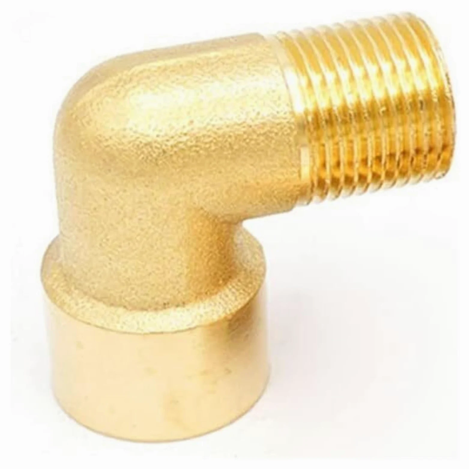 Conector de toque de manguera, 1 acoplador de conector de tubo de codo de latón de 90 grados de rosca externa hembra x macho, utilizado for adaptador de cobre de combustible de agua 1/8 "1/4