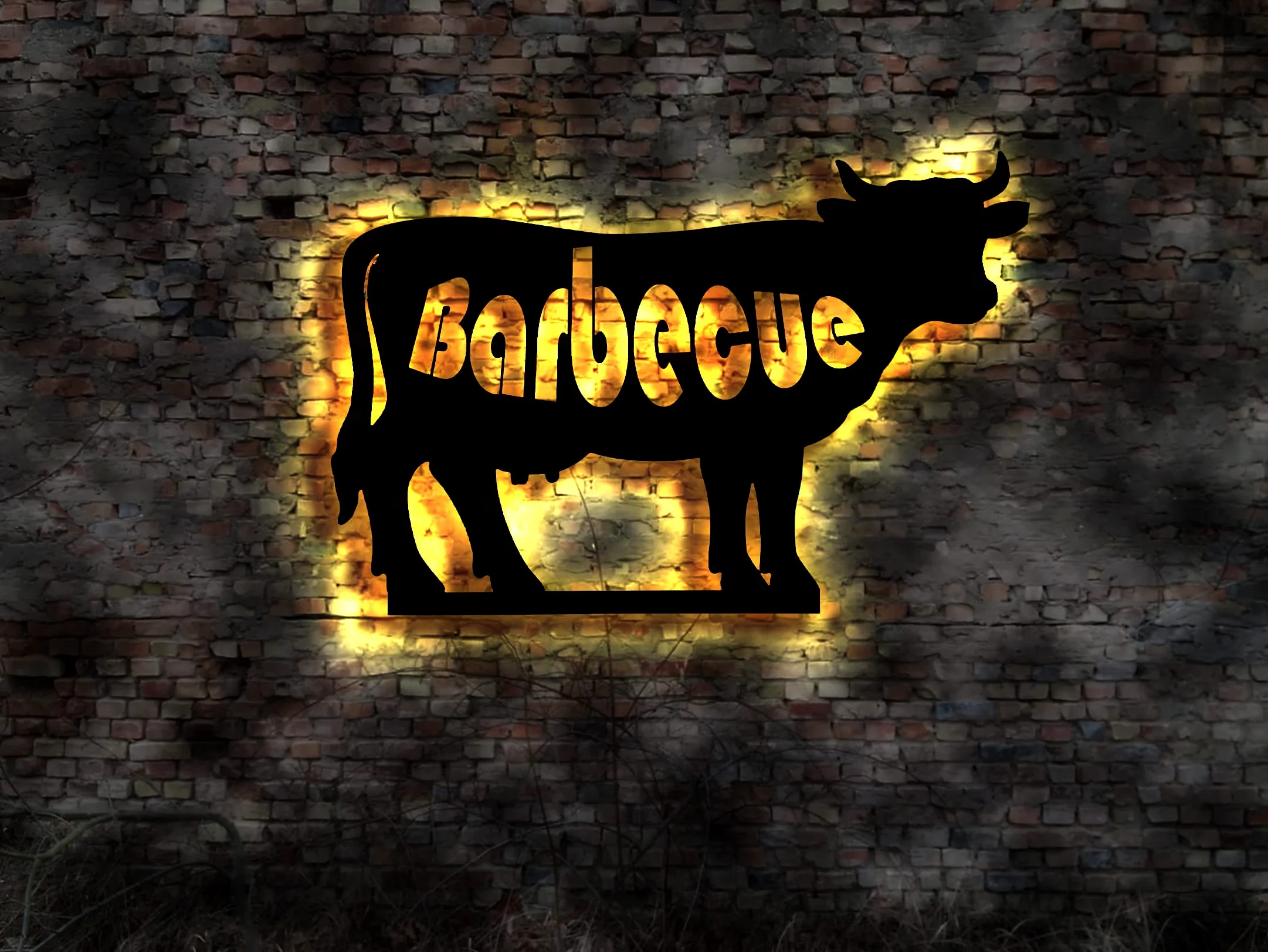 LED publicidad Smoker BBQ Barbacoa Barbacoa Barbacoa Barbacoa Barbacoa Barbacoa Barbacoa Barbacoa Barbacoa de carbón ahumador Cartel luminoso Cartel de pared Cartel luminoso Neon Sign