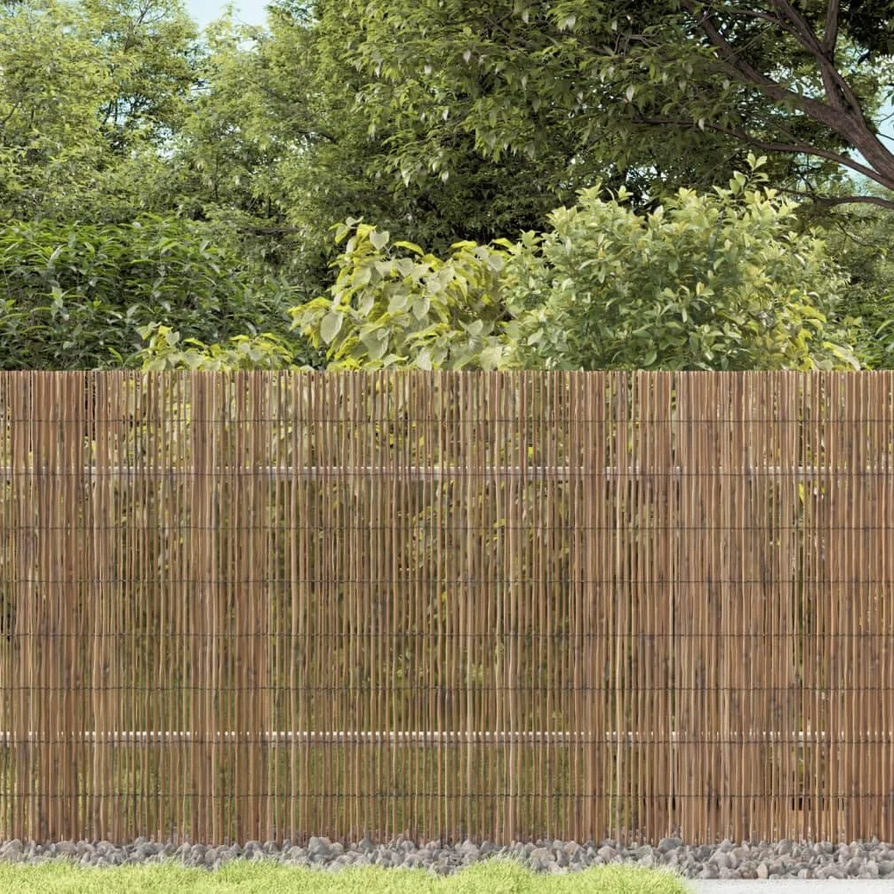 Valla de jardín, 1000 x 80 cm, juncos, valla de privacidad, protección contra el viento, para terraza, balcón, jardín