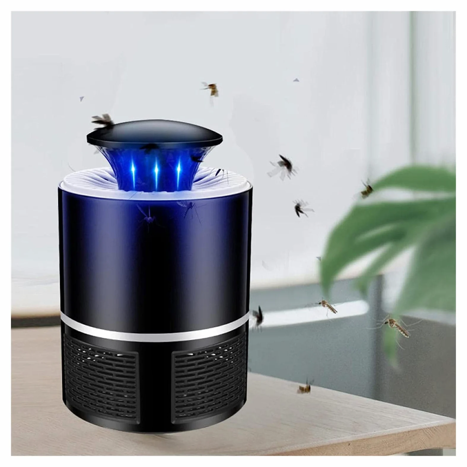 Trampa para Mosquitos Asesino de Mosquitos Lámpara Repelente de Mosquitos Lámpara para Mosquitos Asesino de Insectos Alimentado Asesino de Mosquitos para el hogar Dormitorio Interior Repelente de in