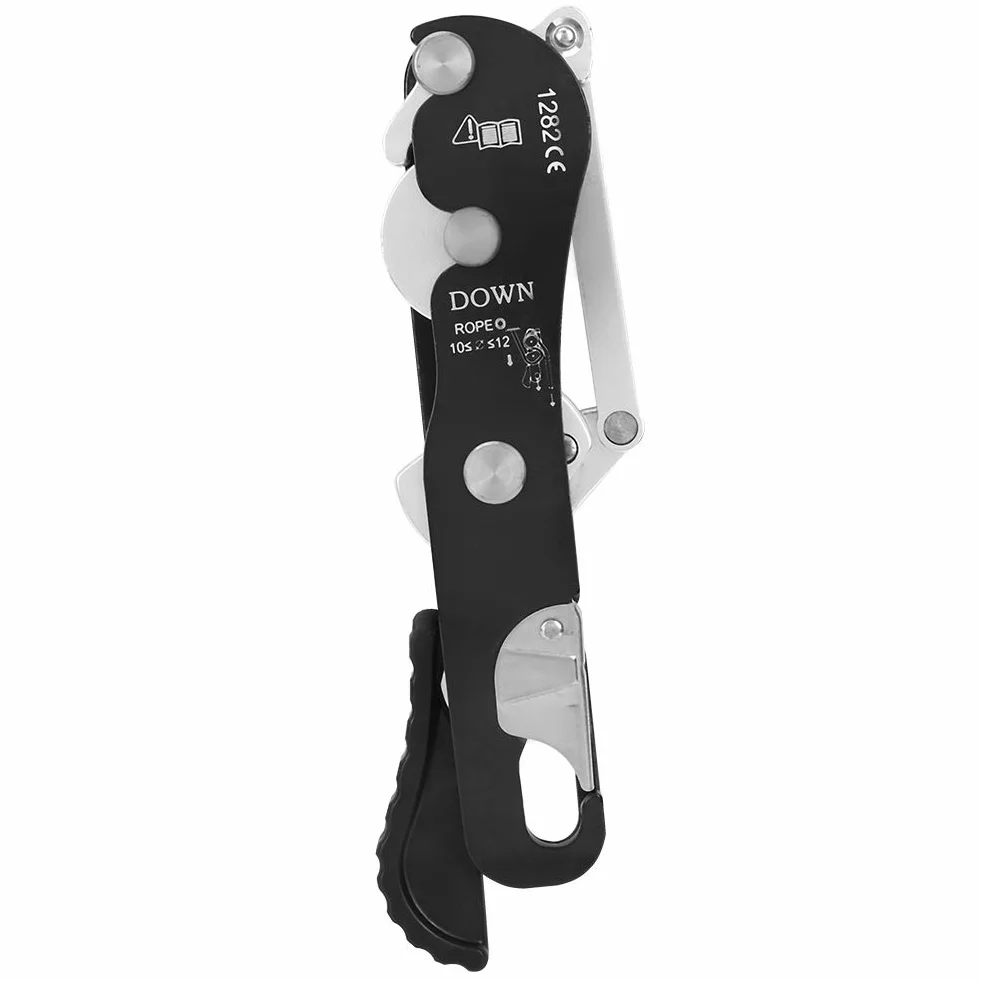 Yosoo Health Gear Descensor de Escalada, Aleación de Aluminio, para Cuerdas de 10 a 12 mm