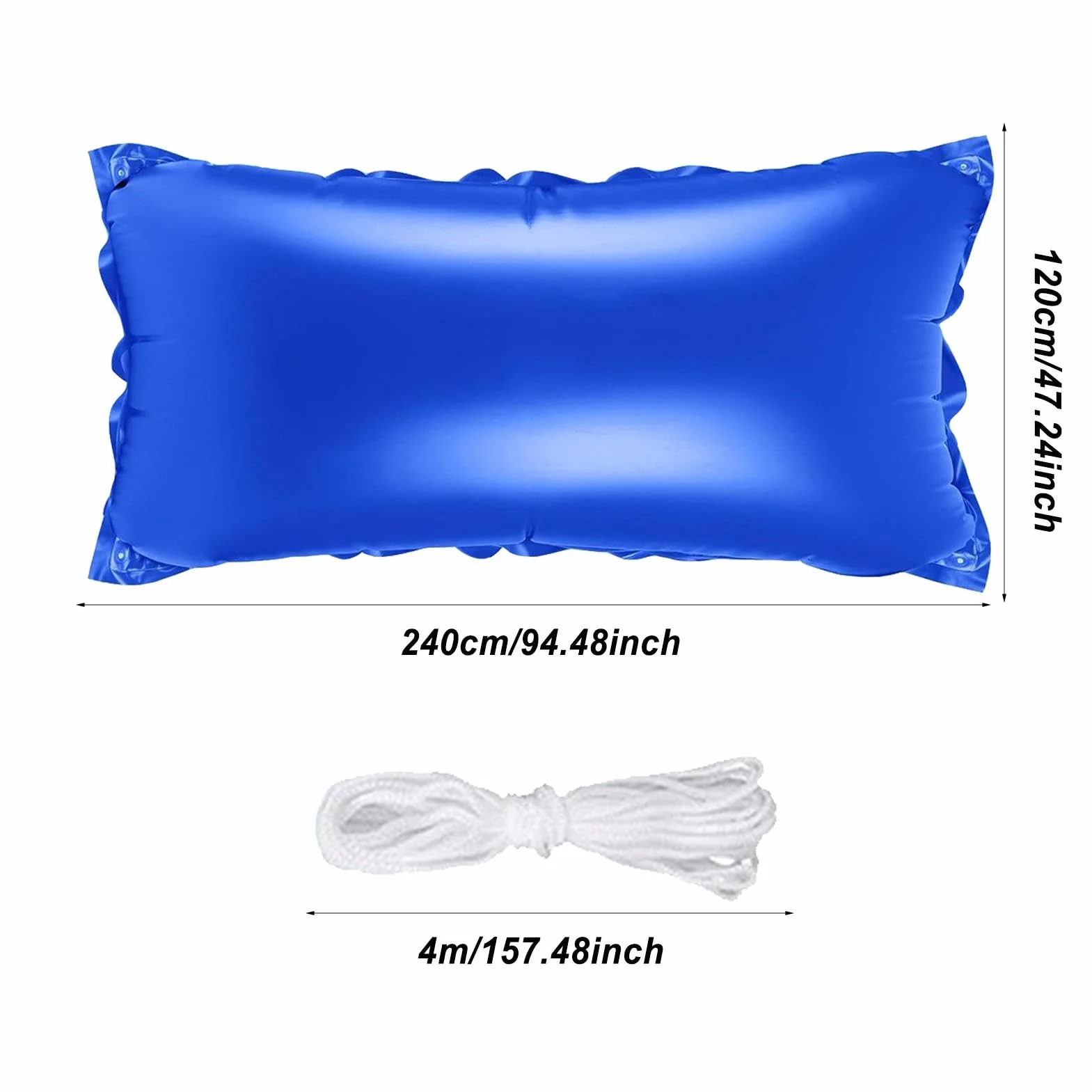 Almohada Inflable para Piscina | Almohada Aire para Piscina Resistente al frío Cojín de Aire para Piscinas para el Invierno Kit de Cierre Piscinas para el Invierno, con Cuerda de 4 Metros