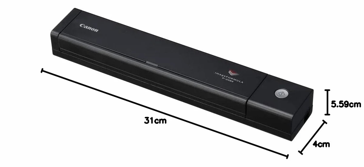 Canon imageFORMULA P-208II Escáner Portátil Doble Cara USB Alimentador 10 Hojas