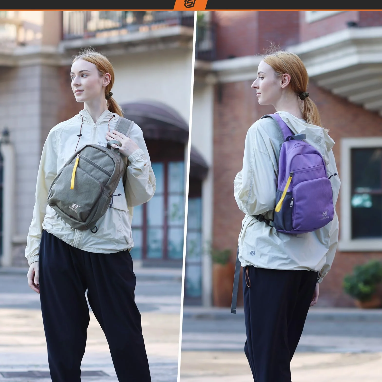 SKYSPER Bolsa de Pecho Impermeable Sling Bag para Hombres Mujeres Viaje Senderismo