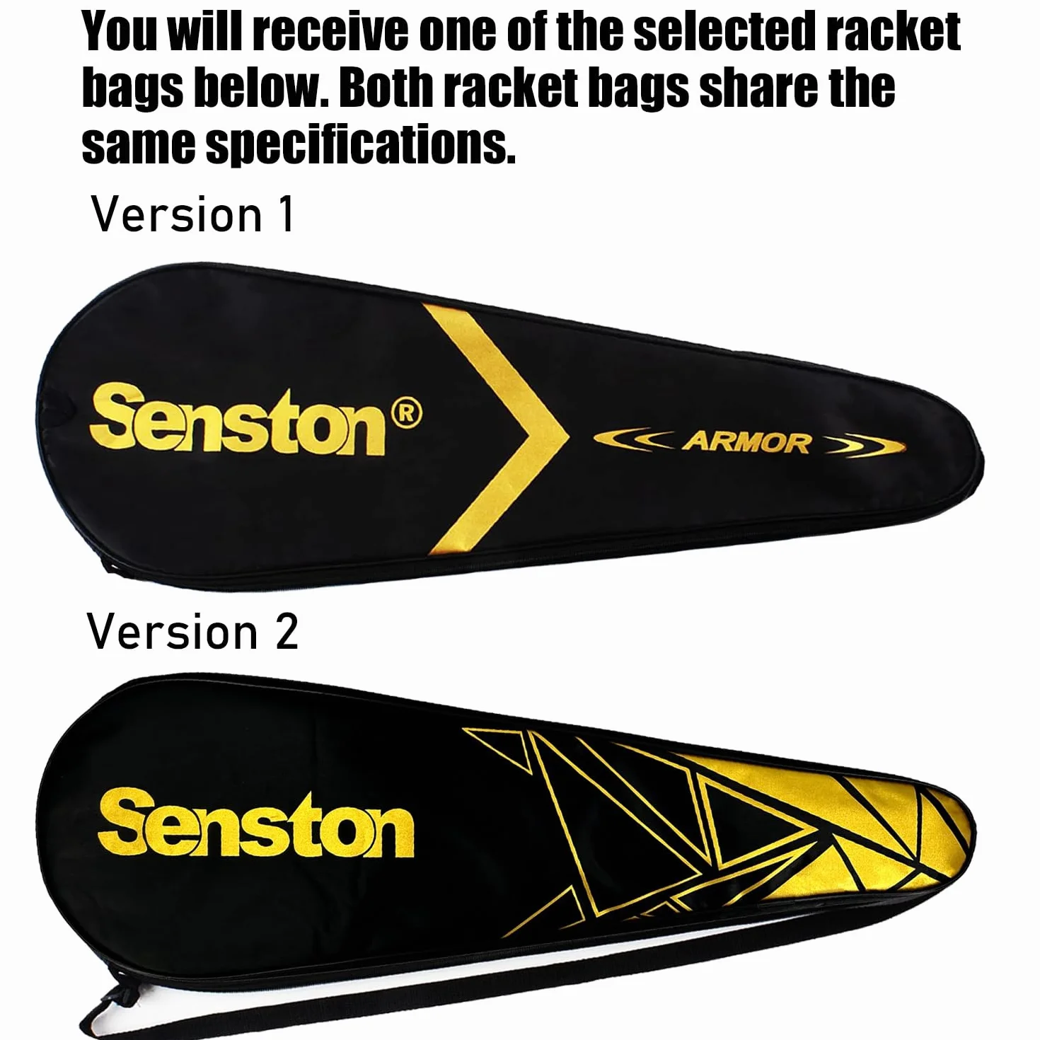 Senston Raqueta de Bádminton Grafito X1100 Serie, 2 Piezas