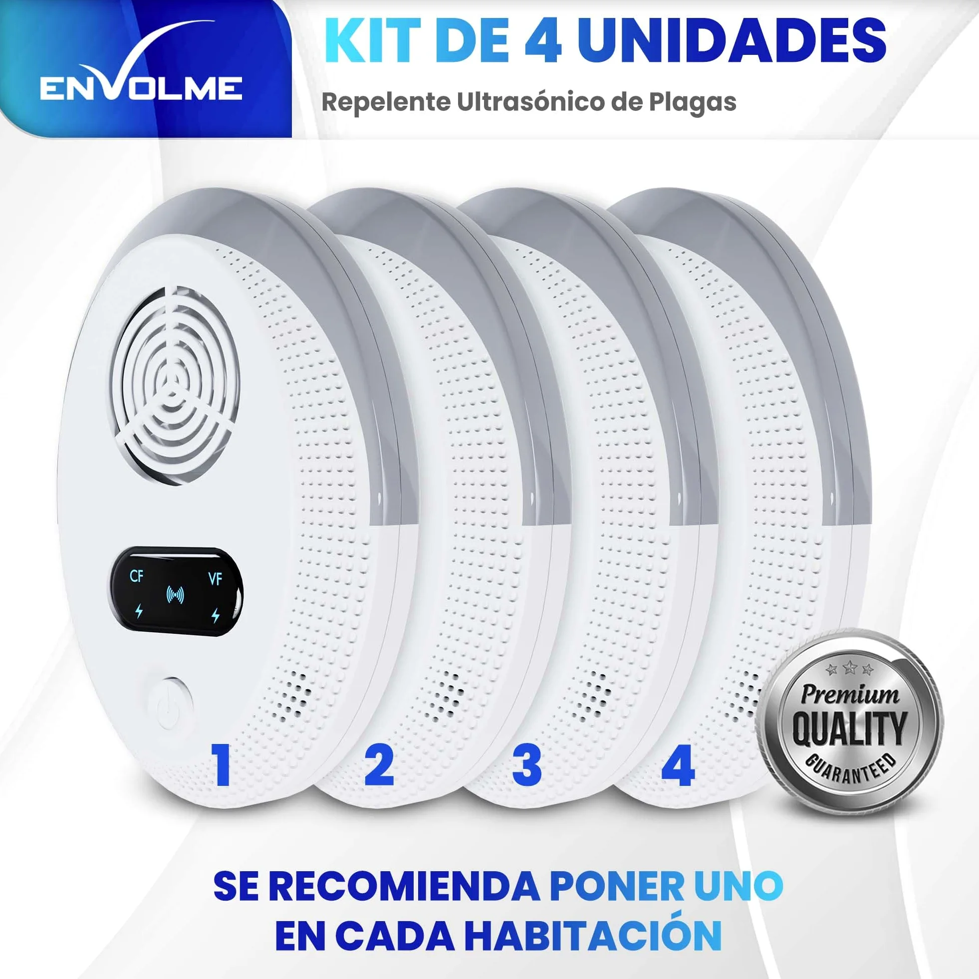 Repelente Ultrasonico de Plagas Cucarachas Roedores Ratas Mosquitos Avispas