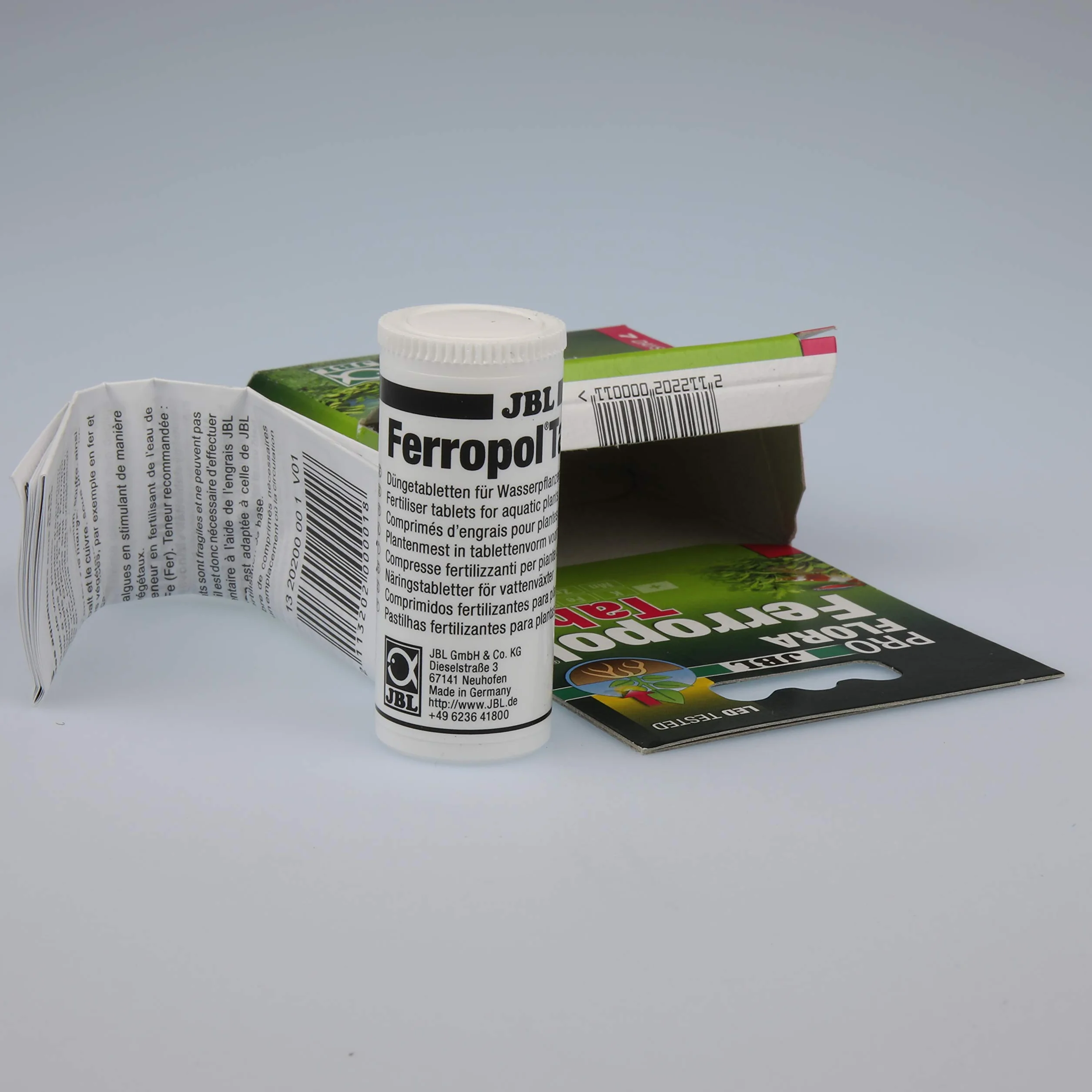 JBL Fertilizante FerropolTabs 2020000 para acuarios de Agua Dulce, 30 Pastillas