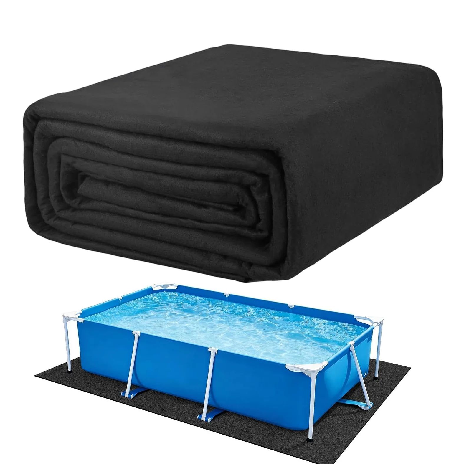 Tapiz Suelo Piscina, Base De Piscina para Exteriores Almohadilla para Revestimiento De Piscinas Protector Piscinas Suelo para Jardín Y Terraza
