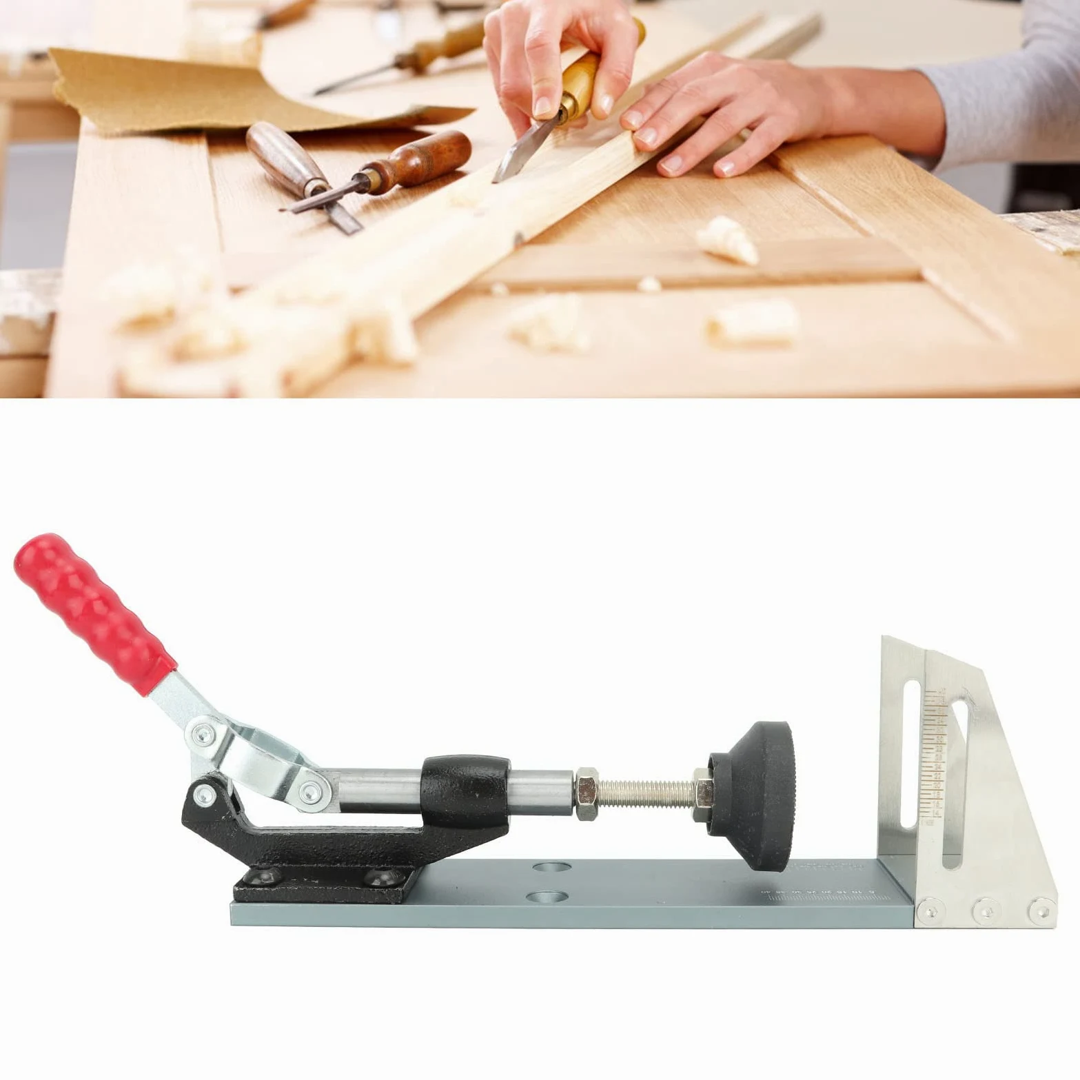 Kit de afilador de cuchillas para cortacésped para cuchillas estándar y rectas, aleación de aluminio de primera calidad y acero inoxidable, diseño portátil, afilado