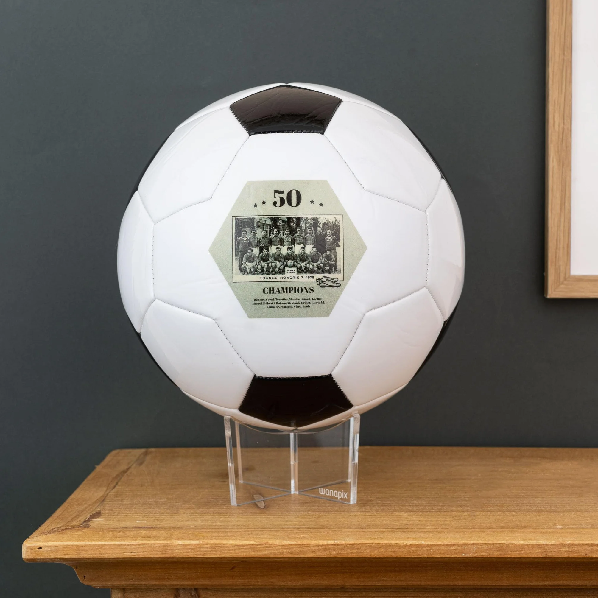 Wanapix Balón de Fútbol Personalizado Pelota Personalizable con Imagenes y Texto