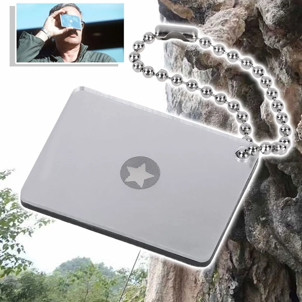 LANCHEN Outdoor Survival Signal Mirror Emergency Rescue Tool