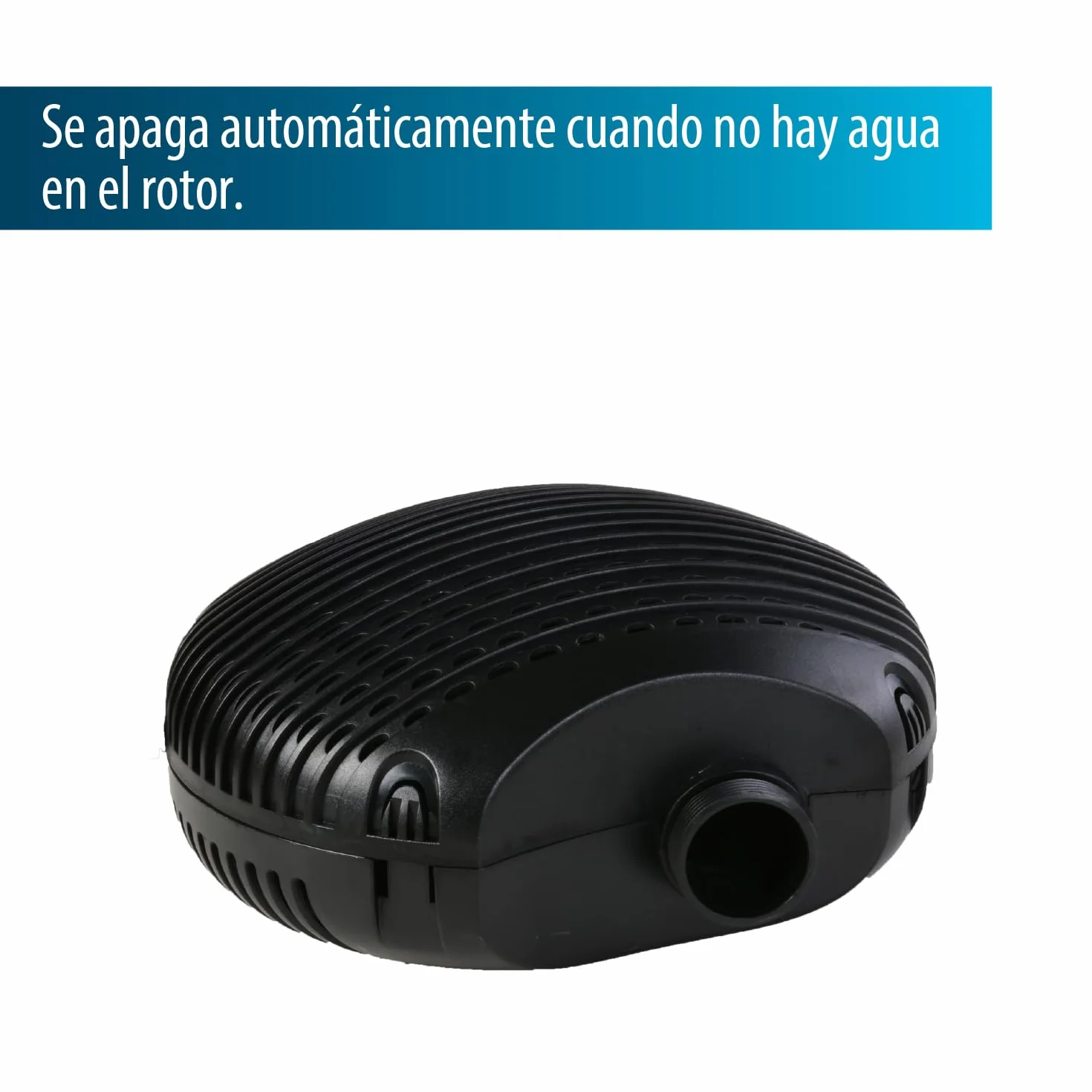 Bomba de filtro/estanque AquaForte EC-6500 6,5 m³/h, altura de impulsión 3,5m, 38Watt, Negro | adecuado para agua dulce y salada | adecuado para arroyos, cascadas, fuentes, filtros, etc.