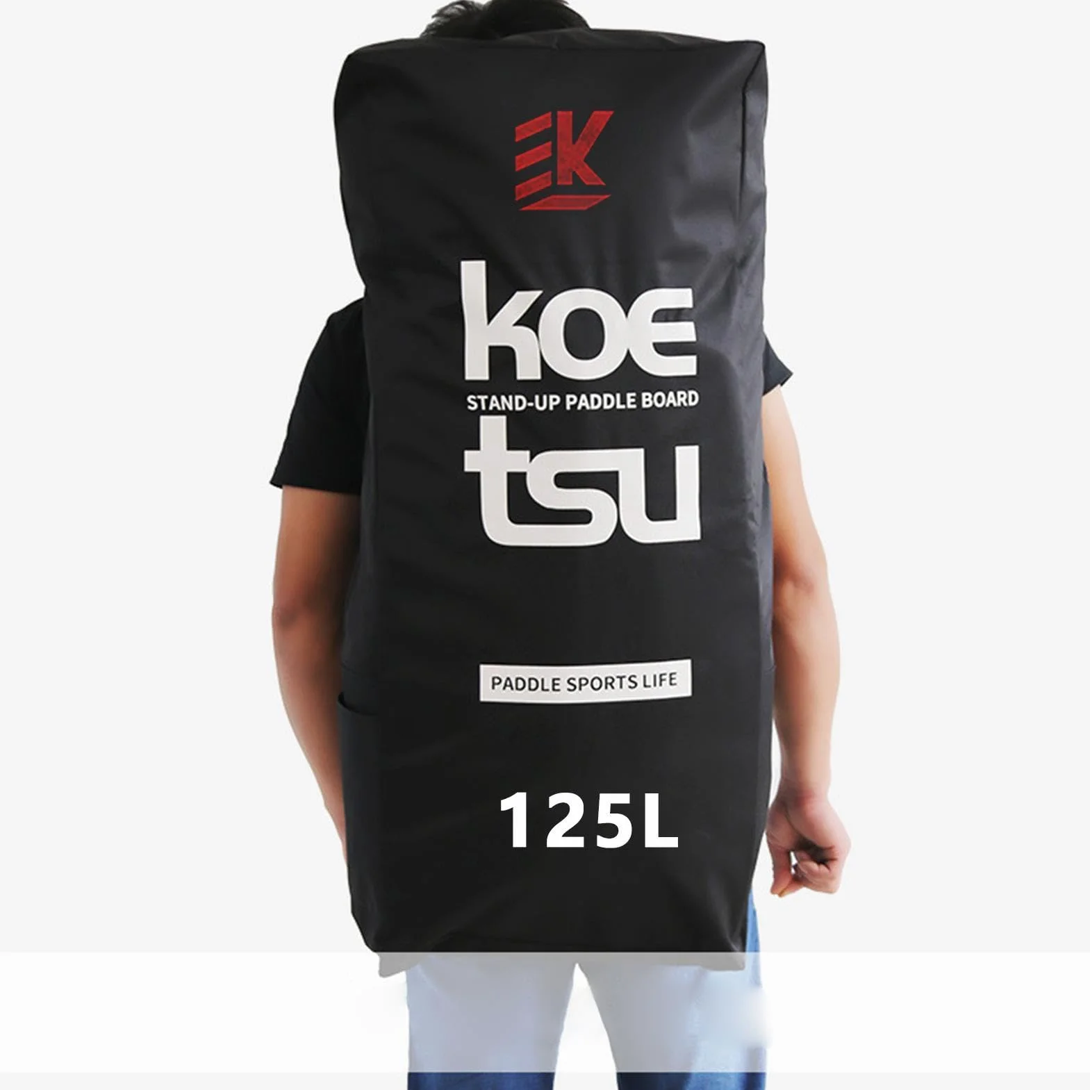 Bolsa para Tabla Paddle 125L, Impermeable Oxford, Cubierta Acolchada de Espuma para Surf y Kayak