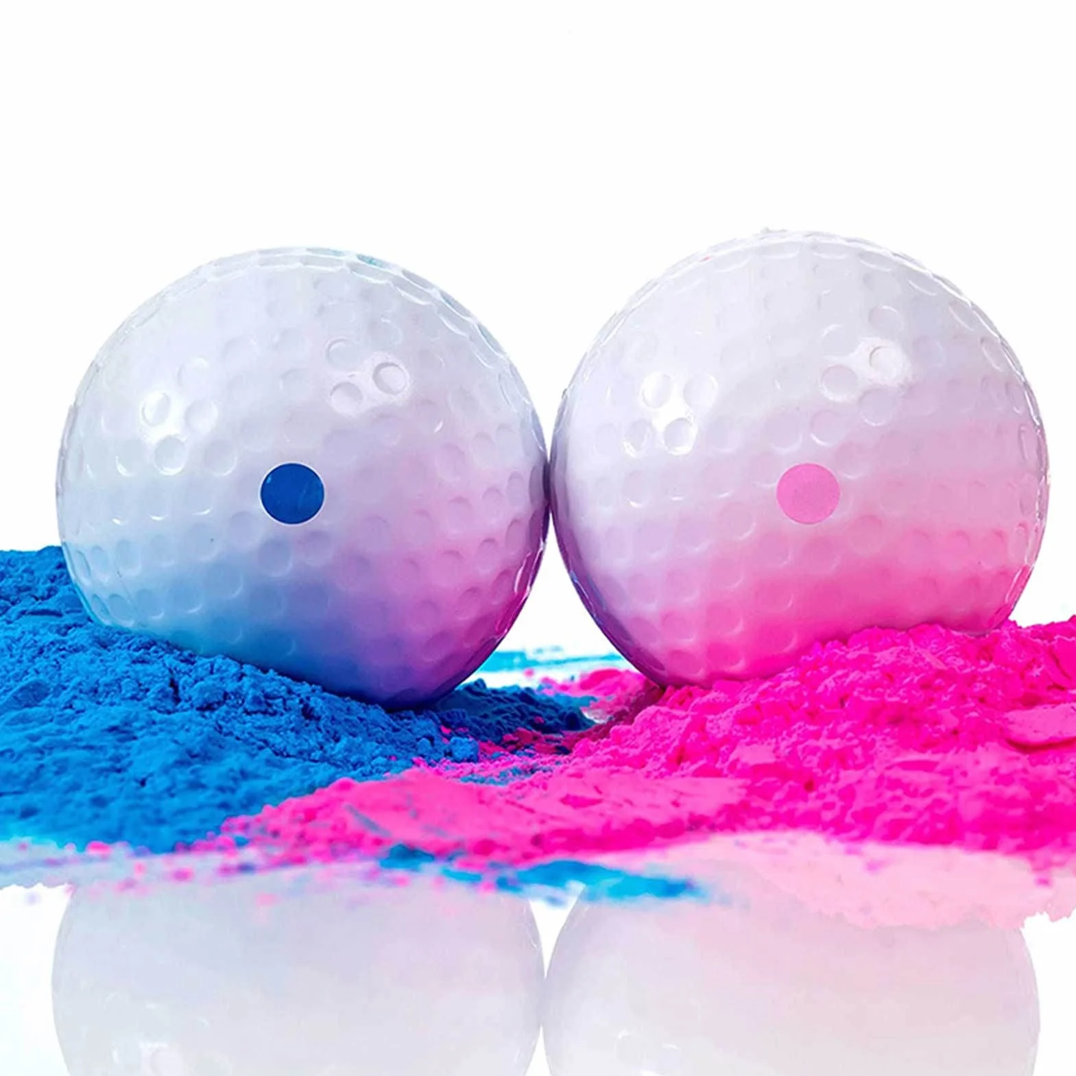 Golf Truco Explosivas Bolas con Polvo Rosa y Azul Regalo para Futuros Padres
