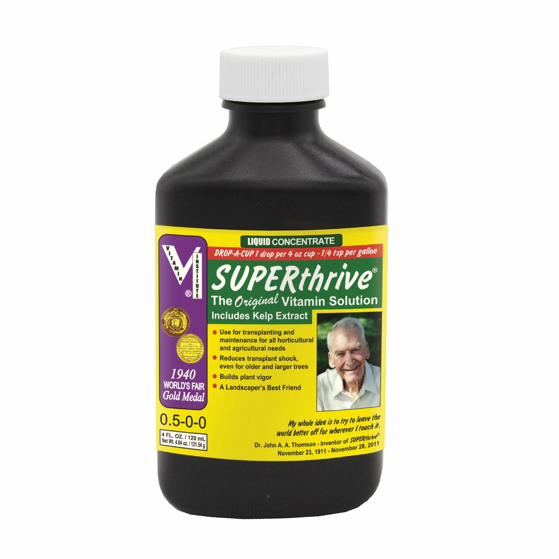 Superthrive VI30148 - Solución de vitaminas y hormonas para Plantas, 120 ml