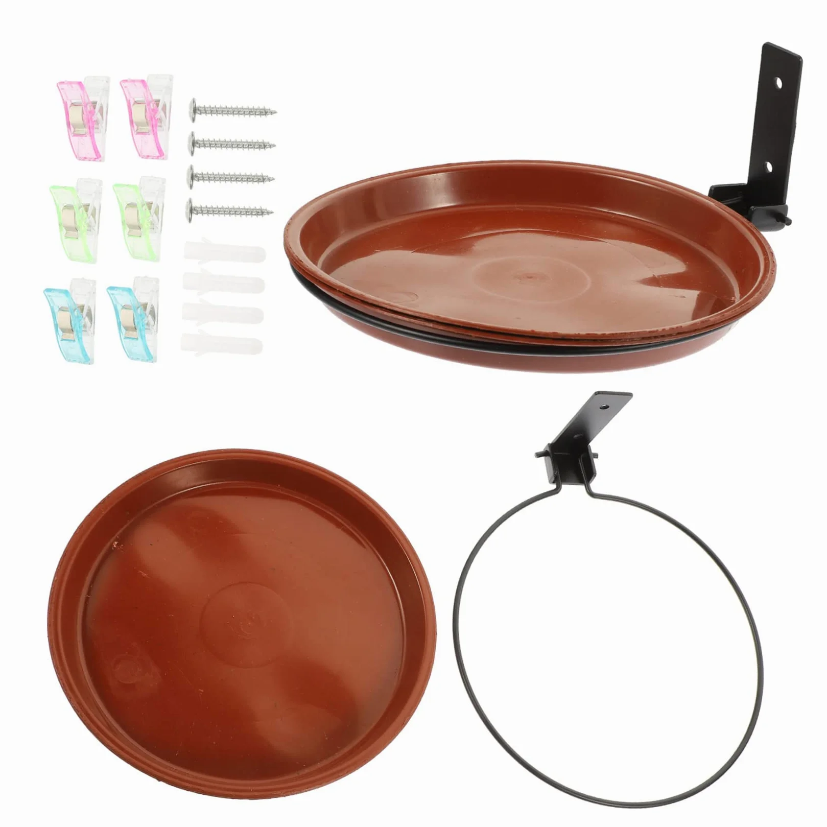 SUPVOX 5juegos Comedero Colgante y Bebedero para Pájaros De Alimentación y Baño para Jardín De Decorativo y Resistente para Exterior