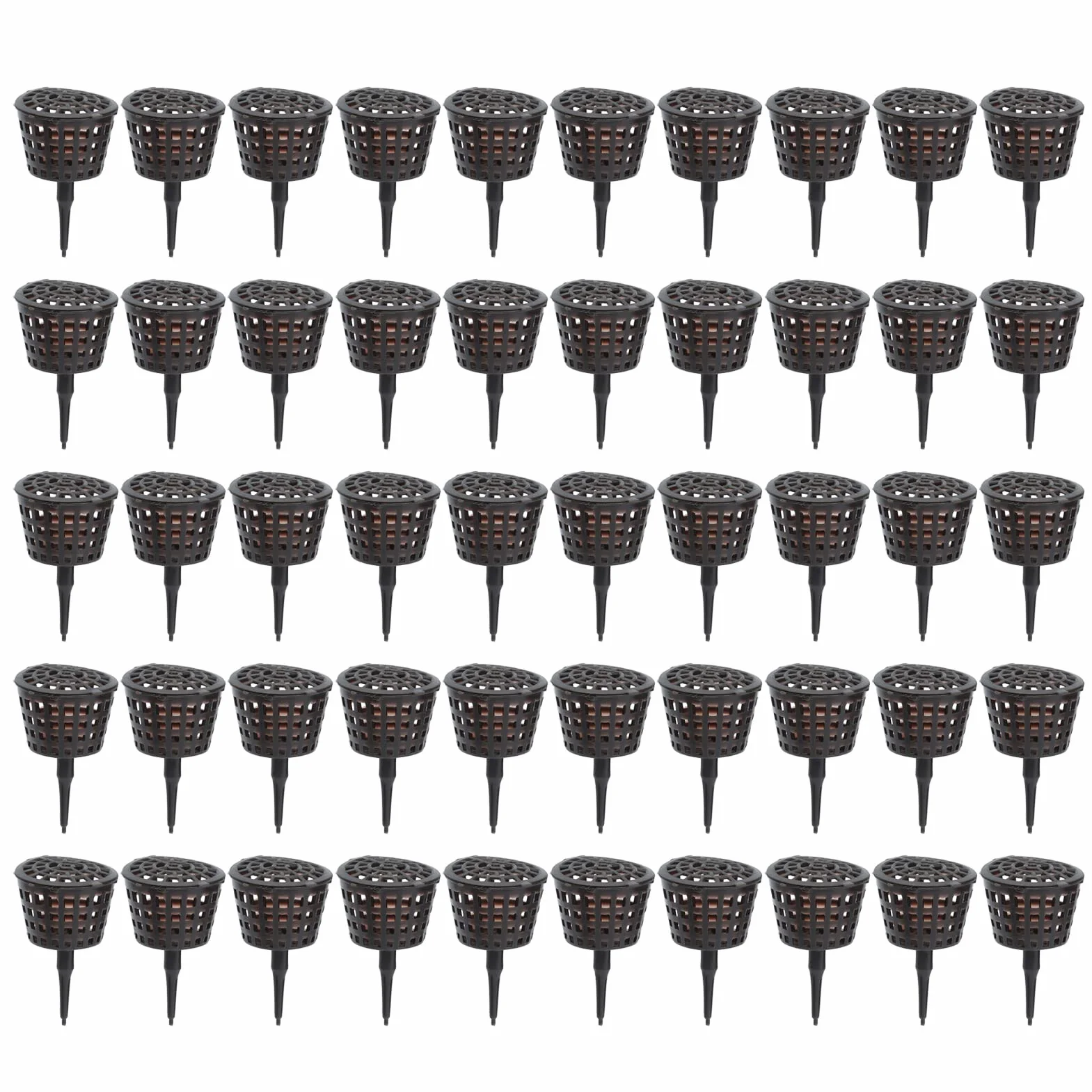 50 Piezas Cesta de Fertilizantes BonsáIs de PláStico, Cesta de Fertilizante PortáTil con Tapa Cultivo Fertilizante Caja de Contenedores Herramienta de Bonsai PortáTil para Flor de Planta