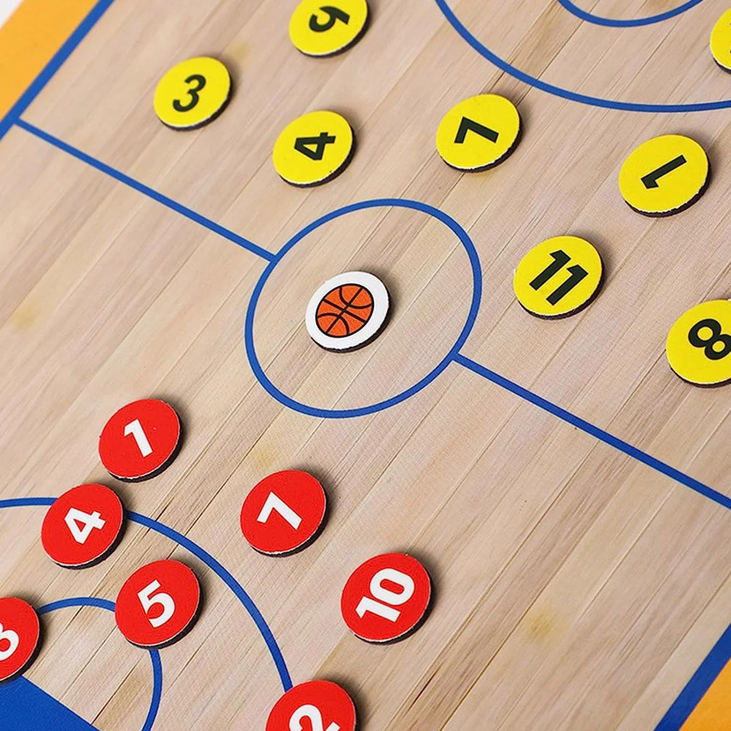 Pizarra Baloncesto Entrenador CREADY con Imanes y Lapiceros Carpeta Tactica