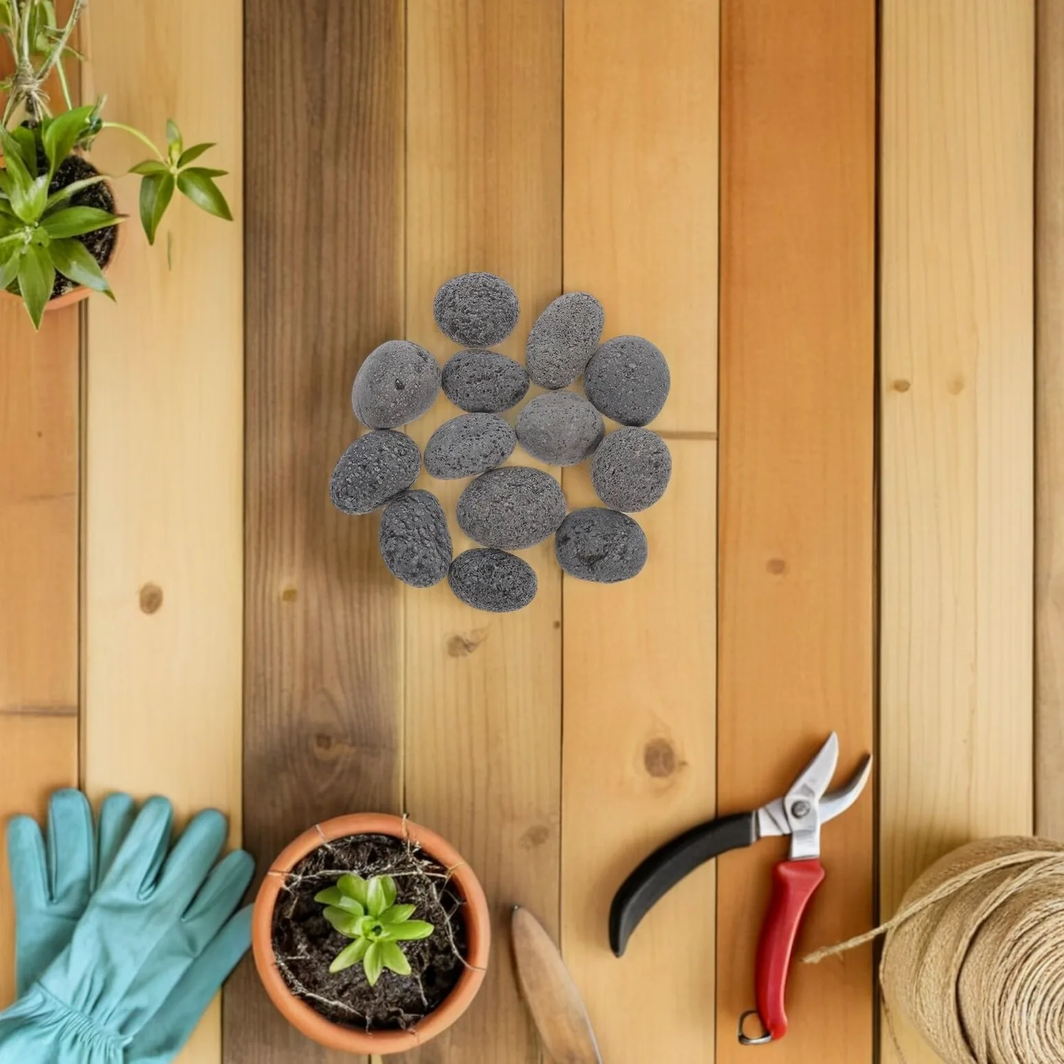 Alasum Piedras para Sauna de Basalto 3-5 CM 1,9 Kg Bolsa Resistentes a Grietas para Calentadores Eléctricos y Estufas de Leña, Piedras Volcánicas de Vapor para SPA y Sauna de Vapor