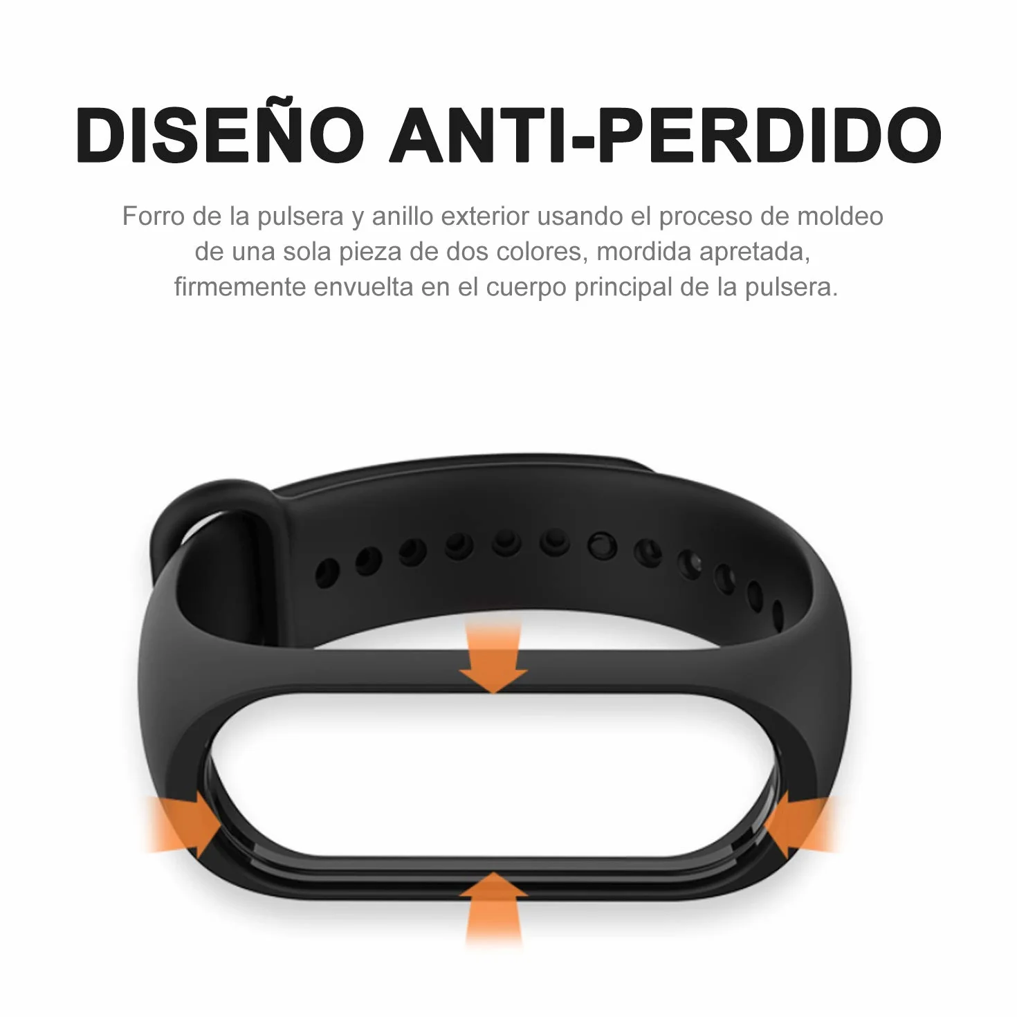 Correa Compatible con Xiaomi Mi Band 3/4, Pulsera de Silicona para Mi Fit Band 4 y Band 3