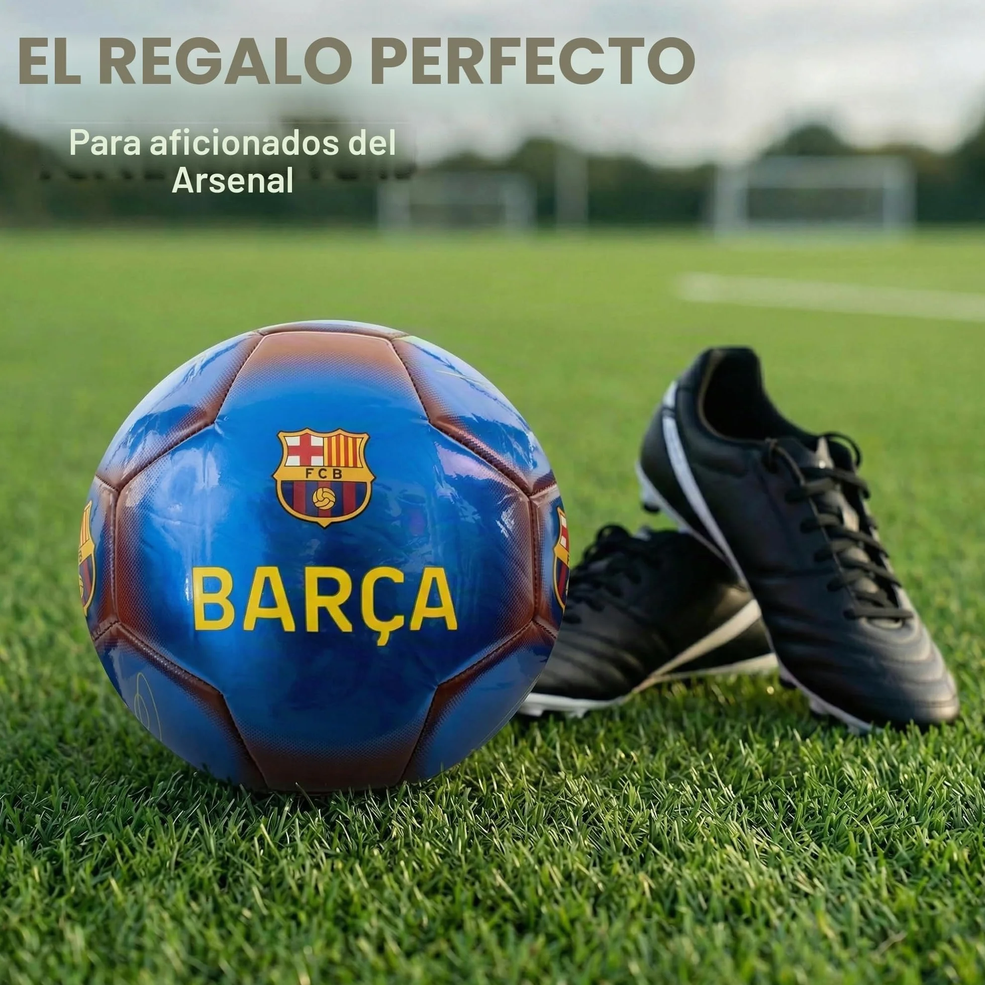 Hy-Pro Balón de fútbol clásico Talla 5 Oficial Metálico Entrenamiento Partido