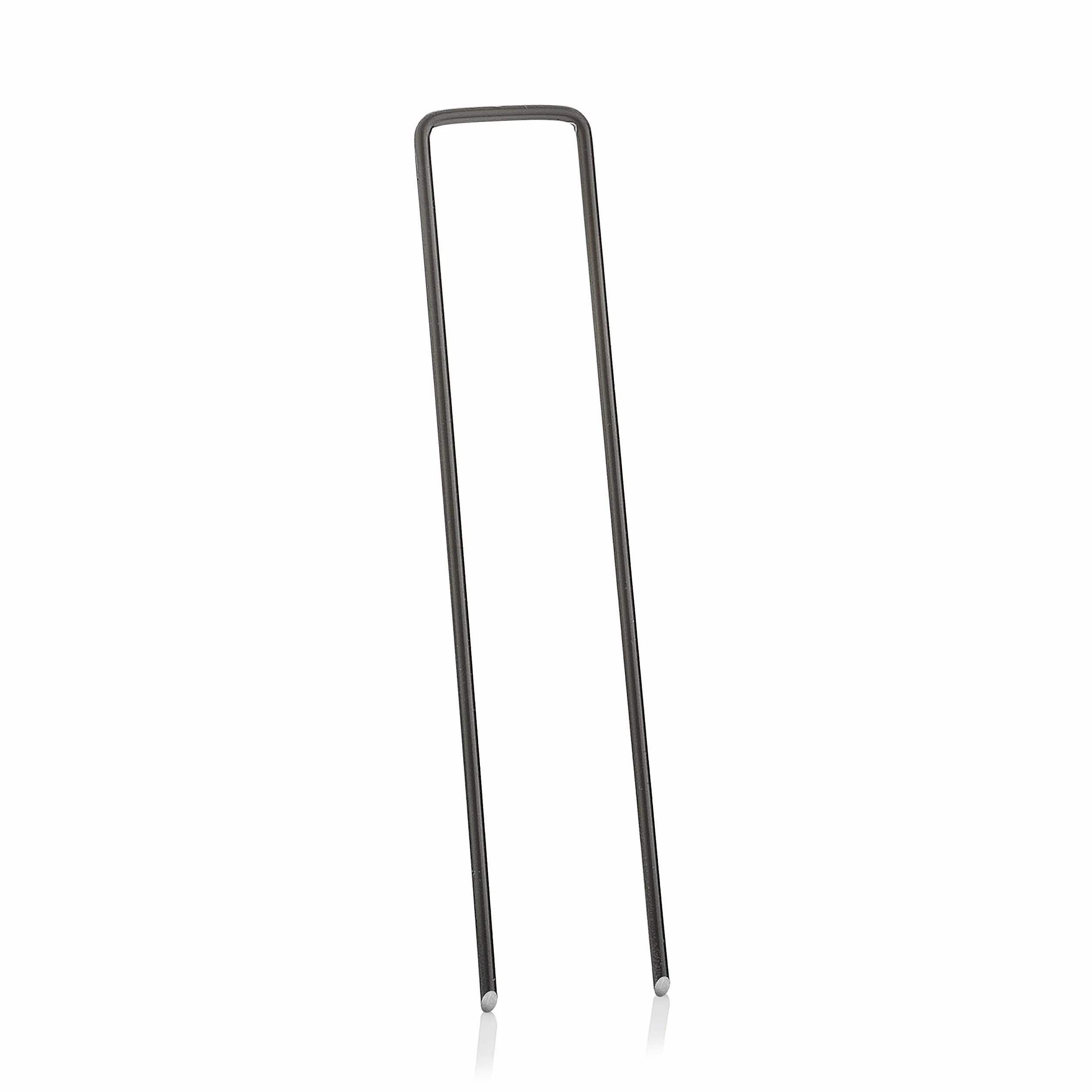 GardenMate Paquete de 50 Pinzas de Seguridad de jardín de Acero Multiusos en Forma de U de 150 mm, Ideales para asegurar Tela de Malas Hierbas, Tela de Paisaje, Redes, láminas de Suelo y Forro Polar,